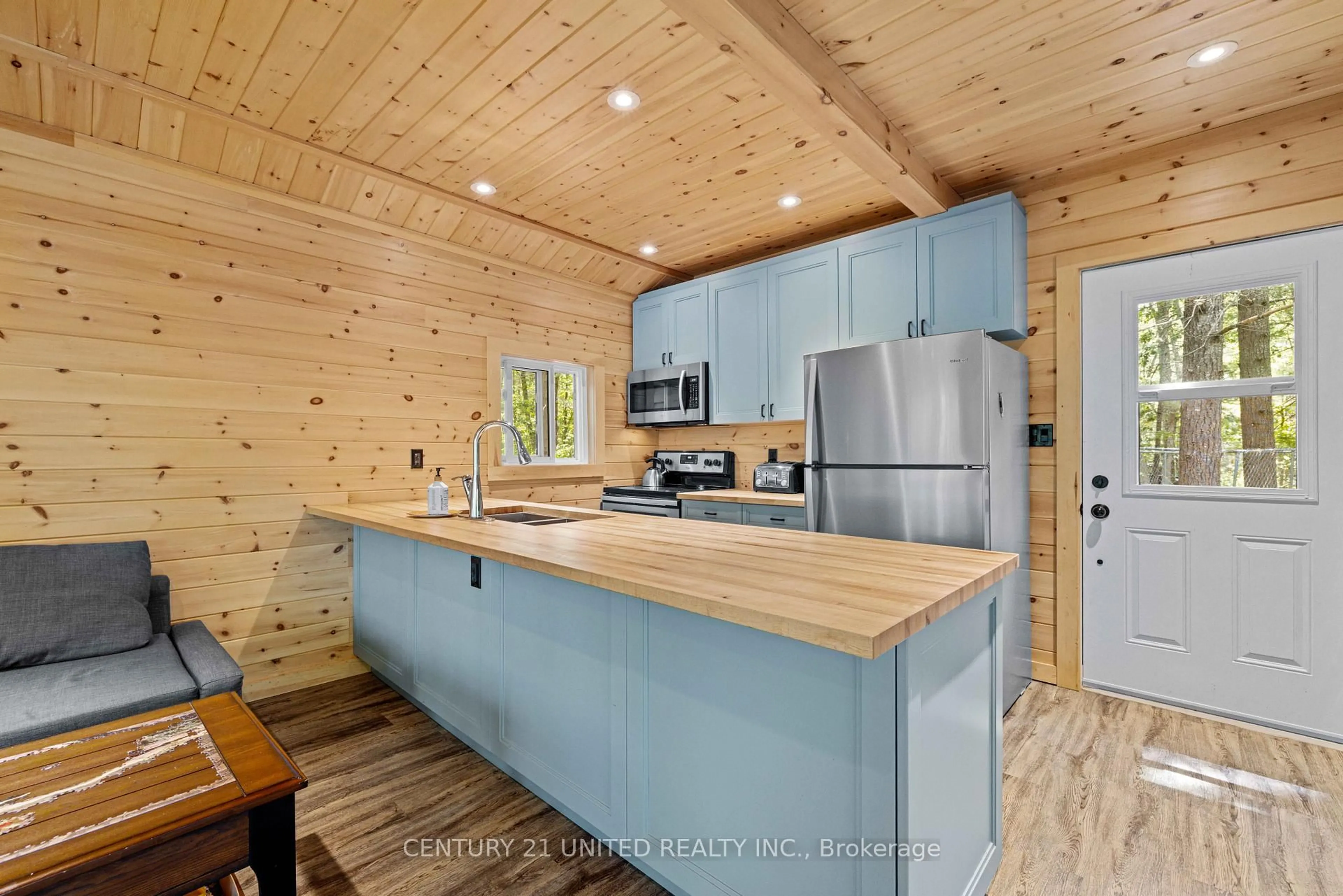 Open concept kitchen, wood/laminate floor for 96 Fire Route 80C, Havelock-Belmont-Methuen Ontario K0L 1Z0