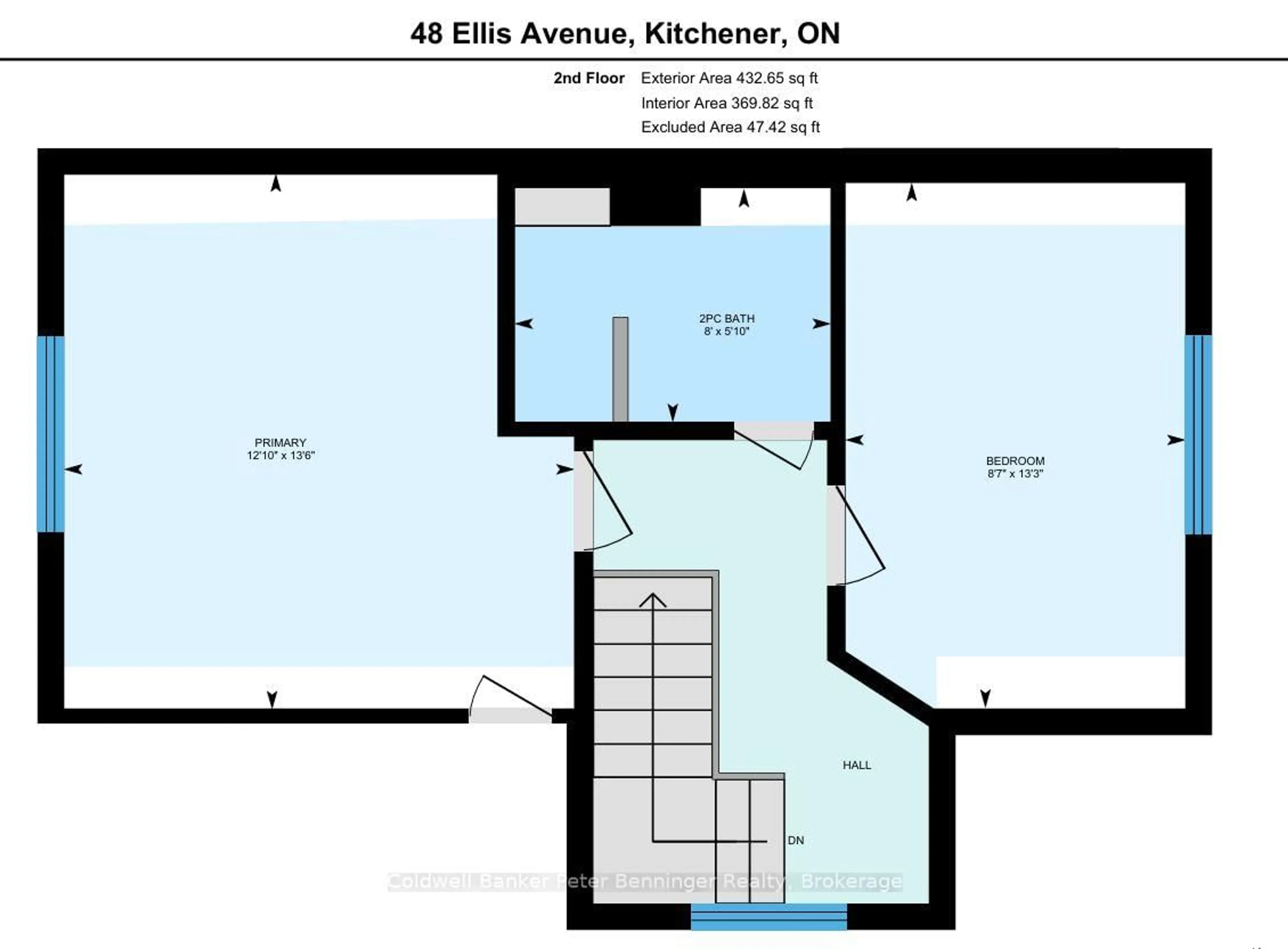 Floor plan for 48 Ellis Ave, Kitchener Ontario N2H 4G7