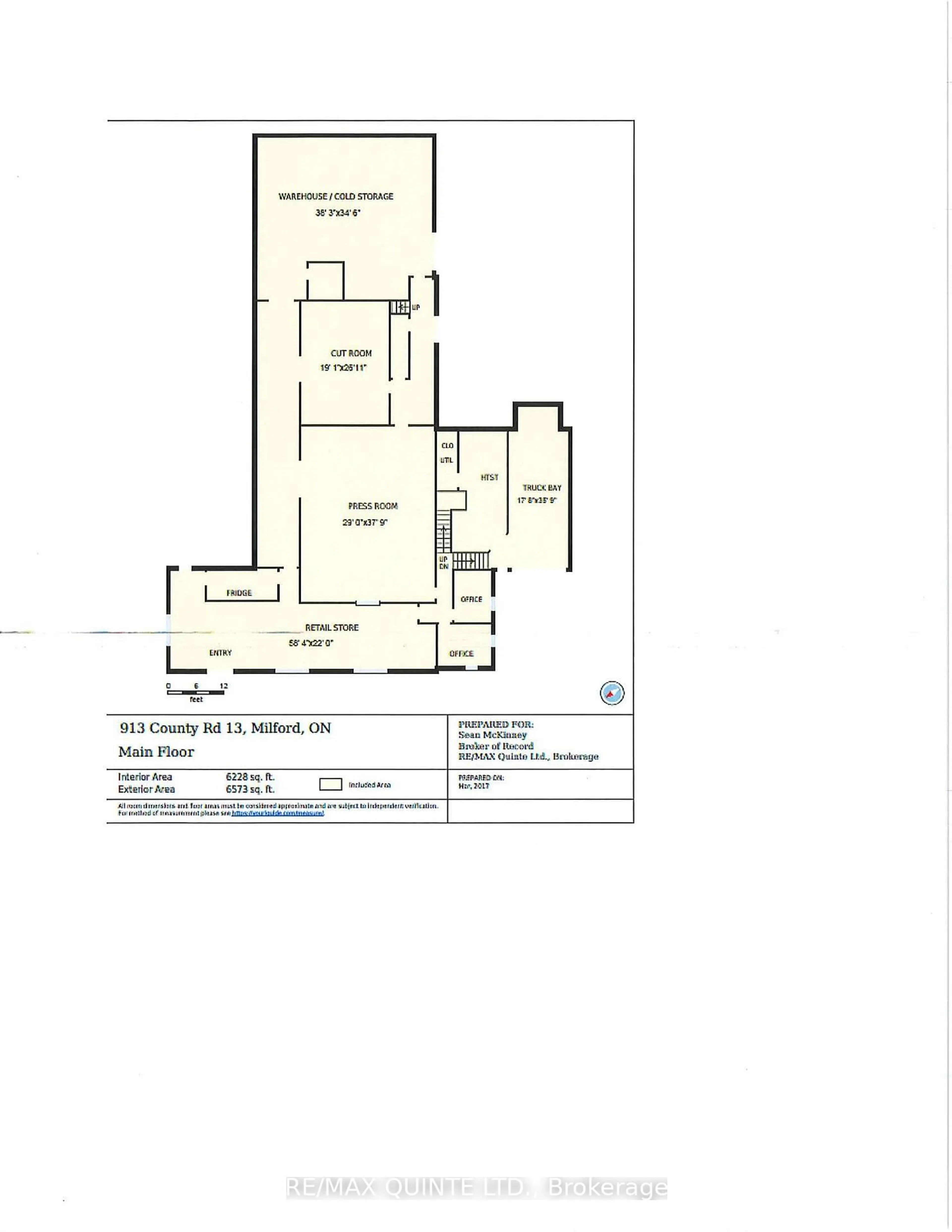 Floor plan for 911-913 County Road 13, Prince Edward County Ontario K0K 2P0
