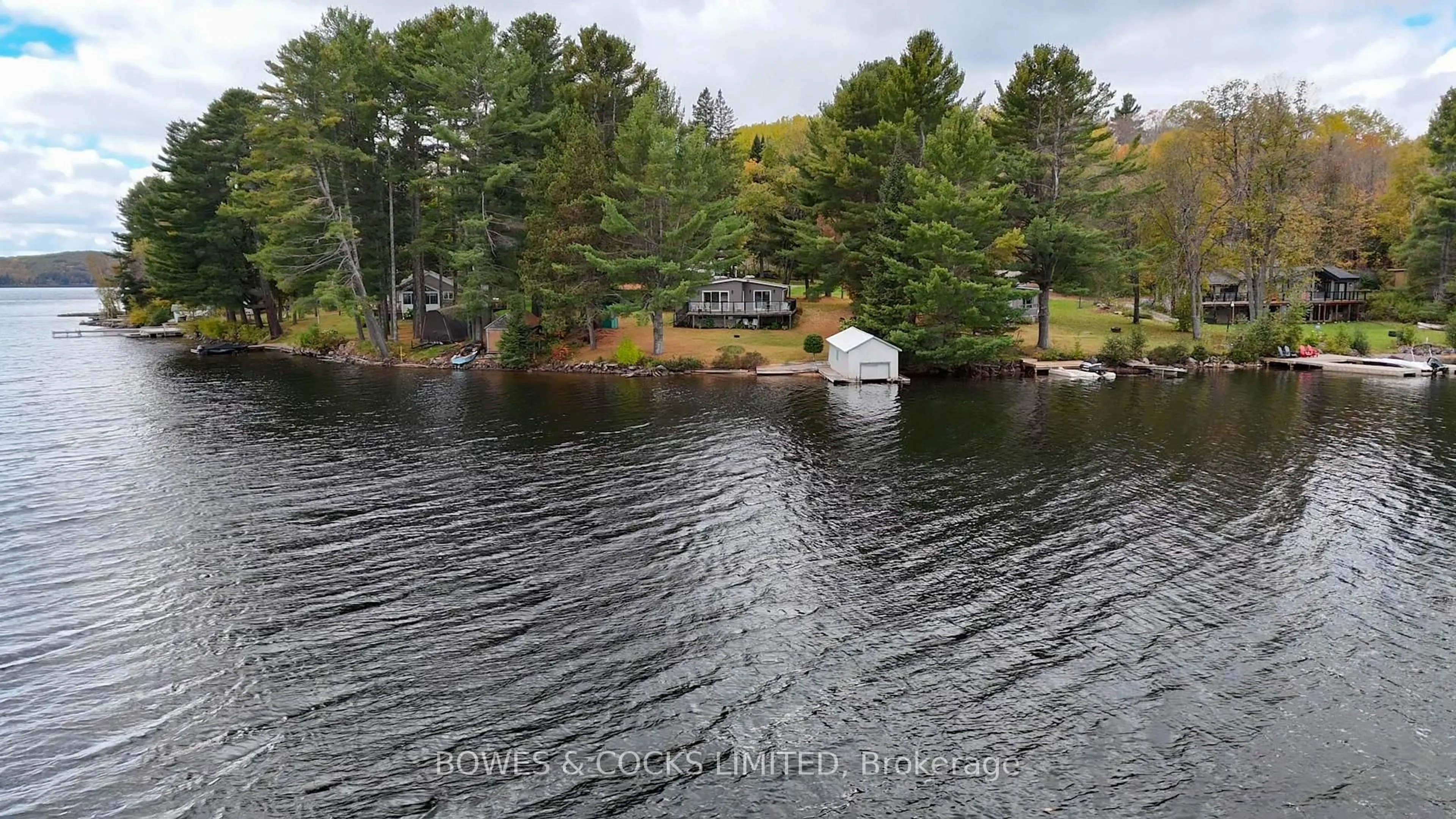 A pic from outside/outdoor area/front of a property/back of a property/a pic from drone, water/lake/river/ocean view for 63 O-At-Ka Rd, Bancroft Ontario K0L 1C0