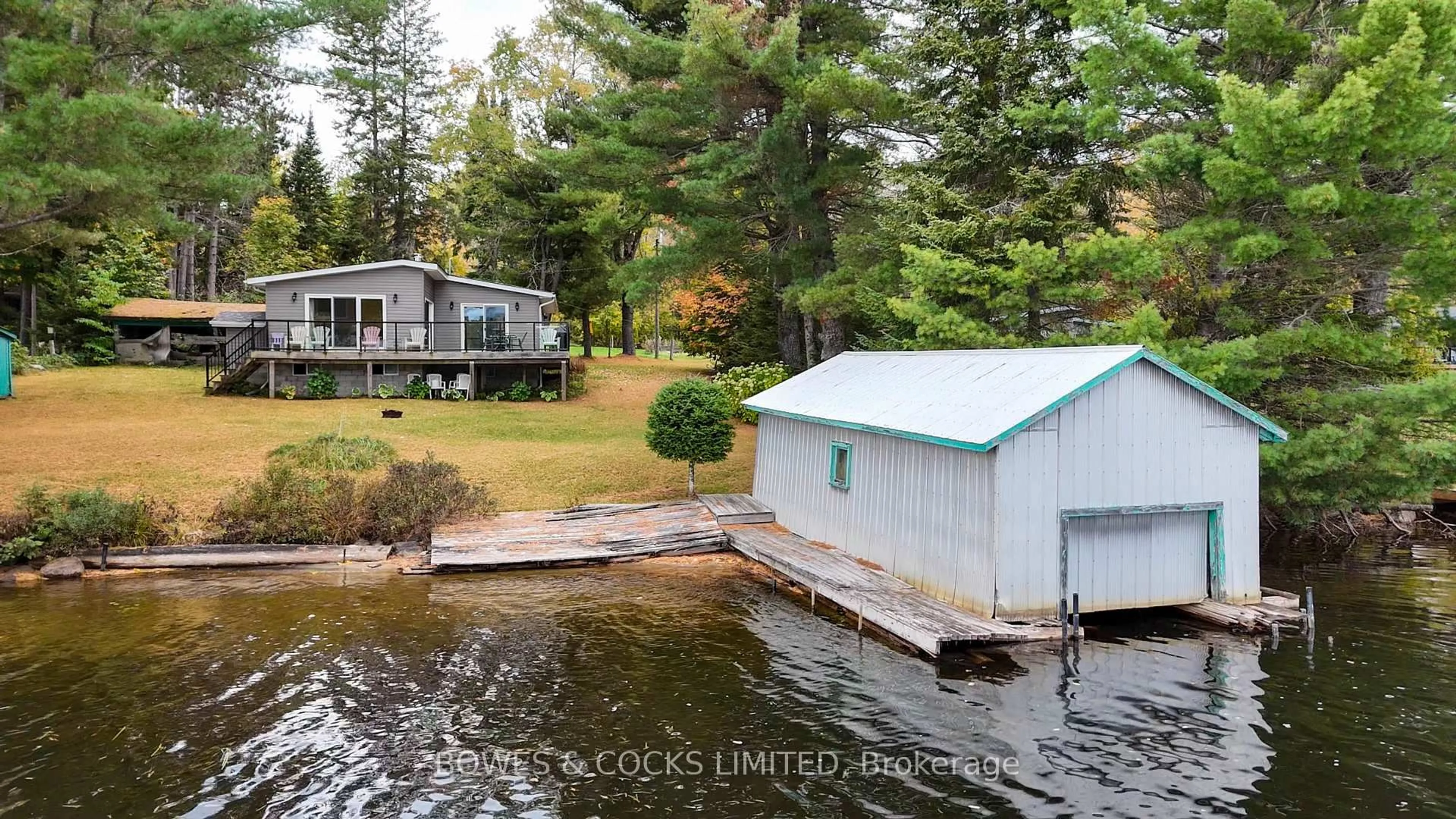 A pic from outside/outdoor area/front of a property/back of a property/a pic from drone, water/lake/river/ocean view for 63 O-At-Ka Rd, Bancroft Ontario K0L 1C0
