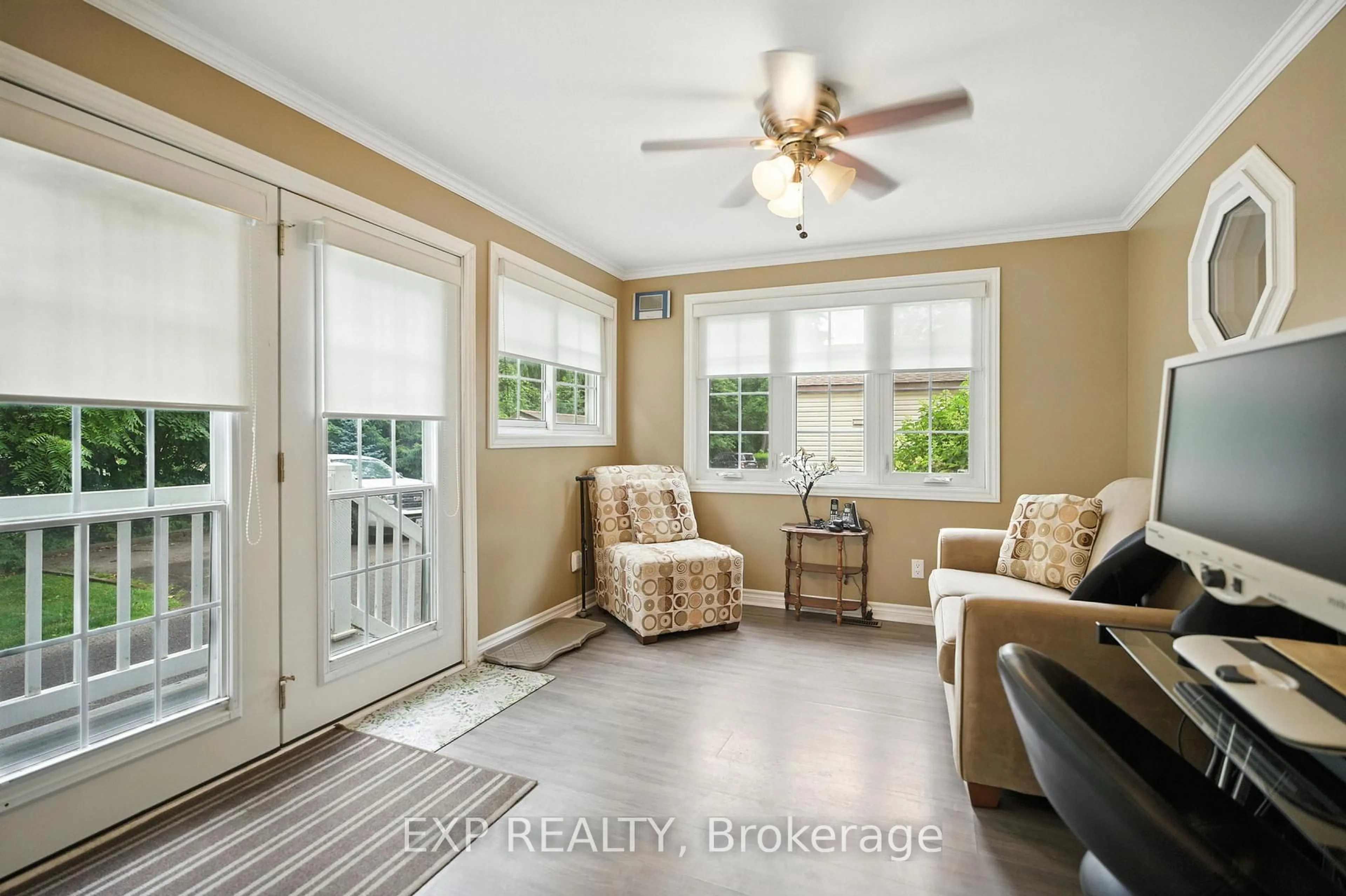 Living room with furniture, ceramic/tile floor for 23 Four Mile Creek Rd #403, Niagara-on-the-Lake Ontario L0S 1J1