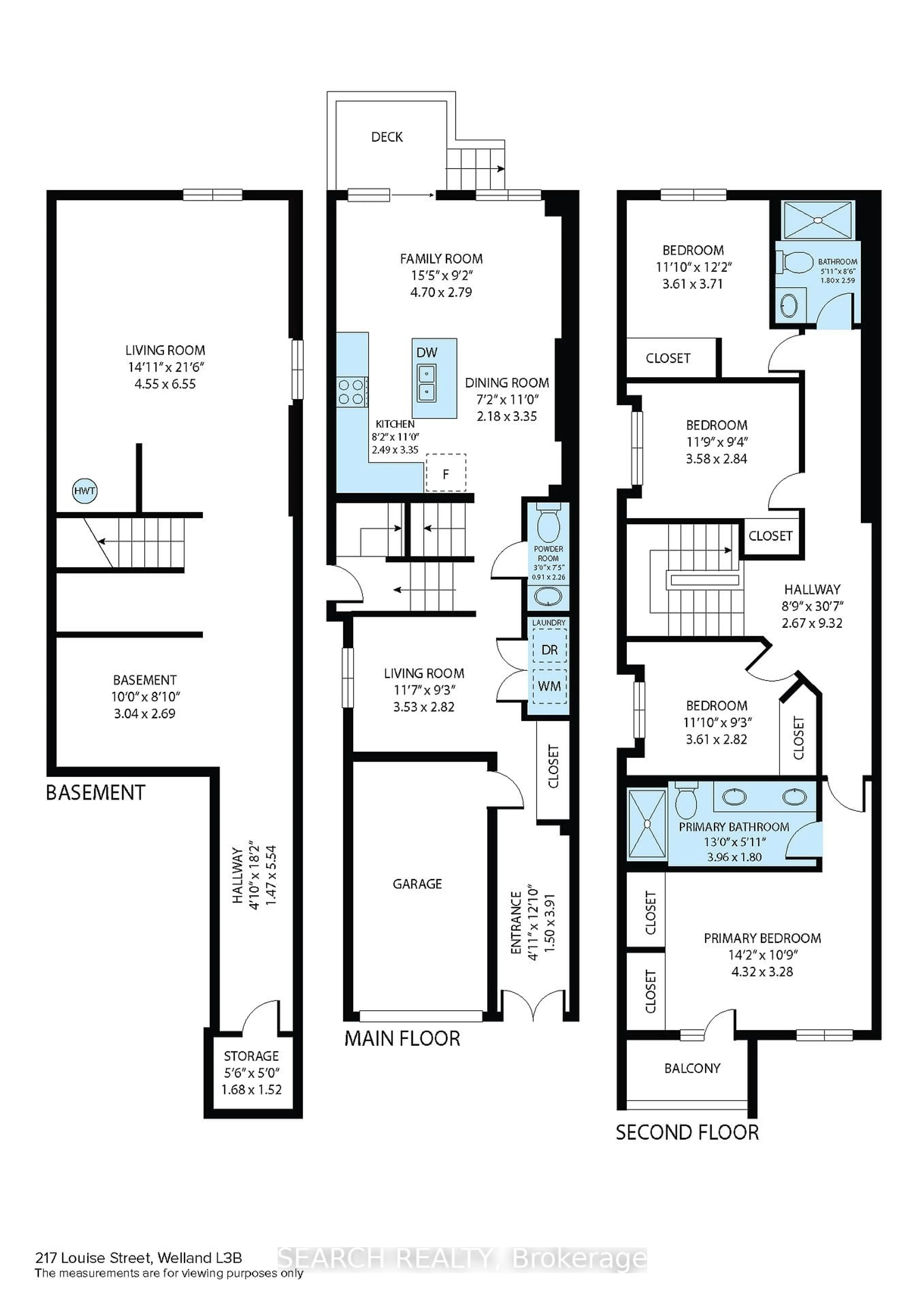 Floor plan for 217 Louise St, Welland Ontario L3B 1T2