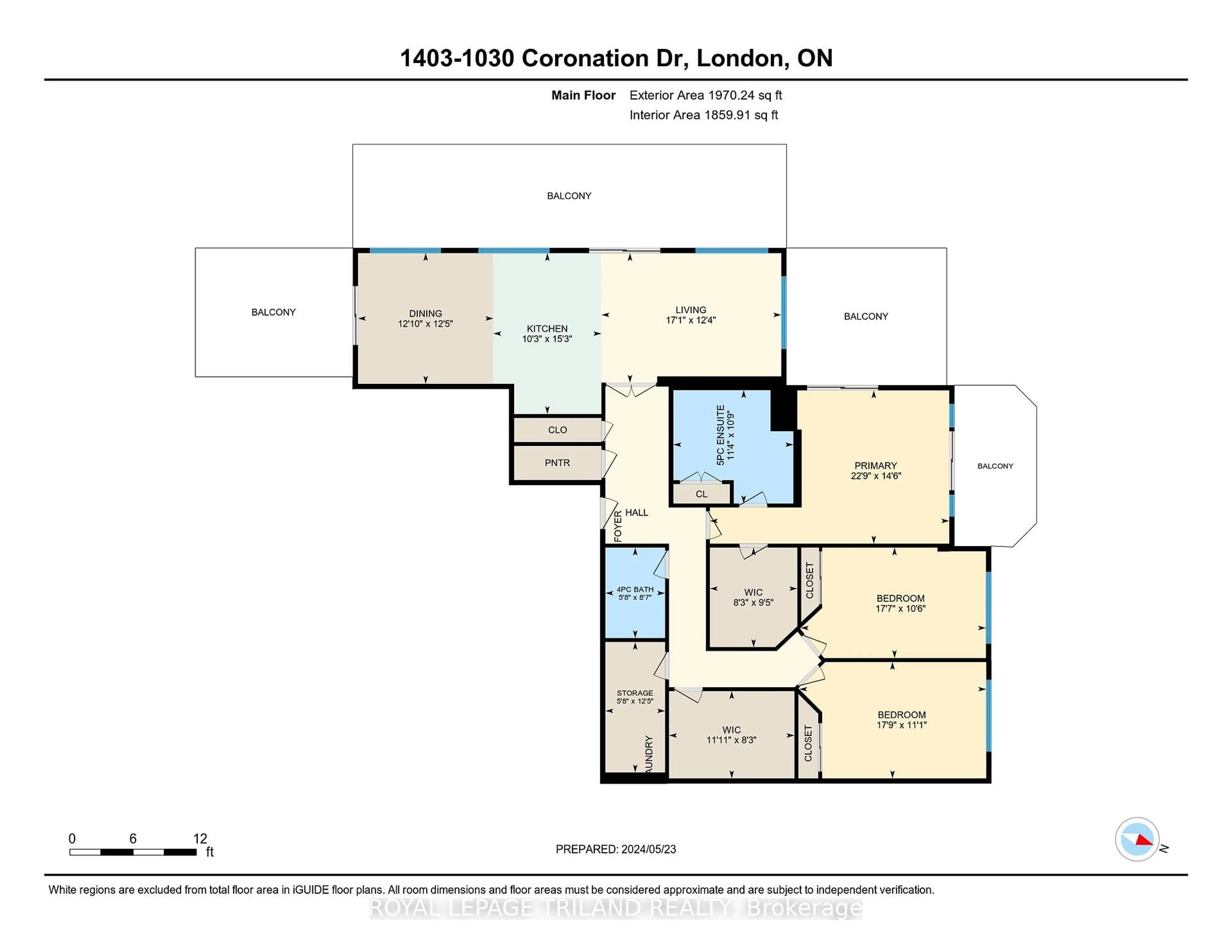 Floor plan for 1030 Coronation Dr #1403, London North Ontario N6G 0G5