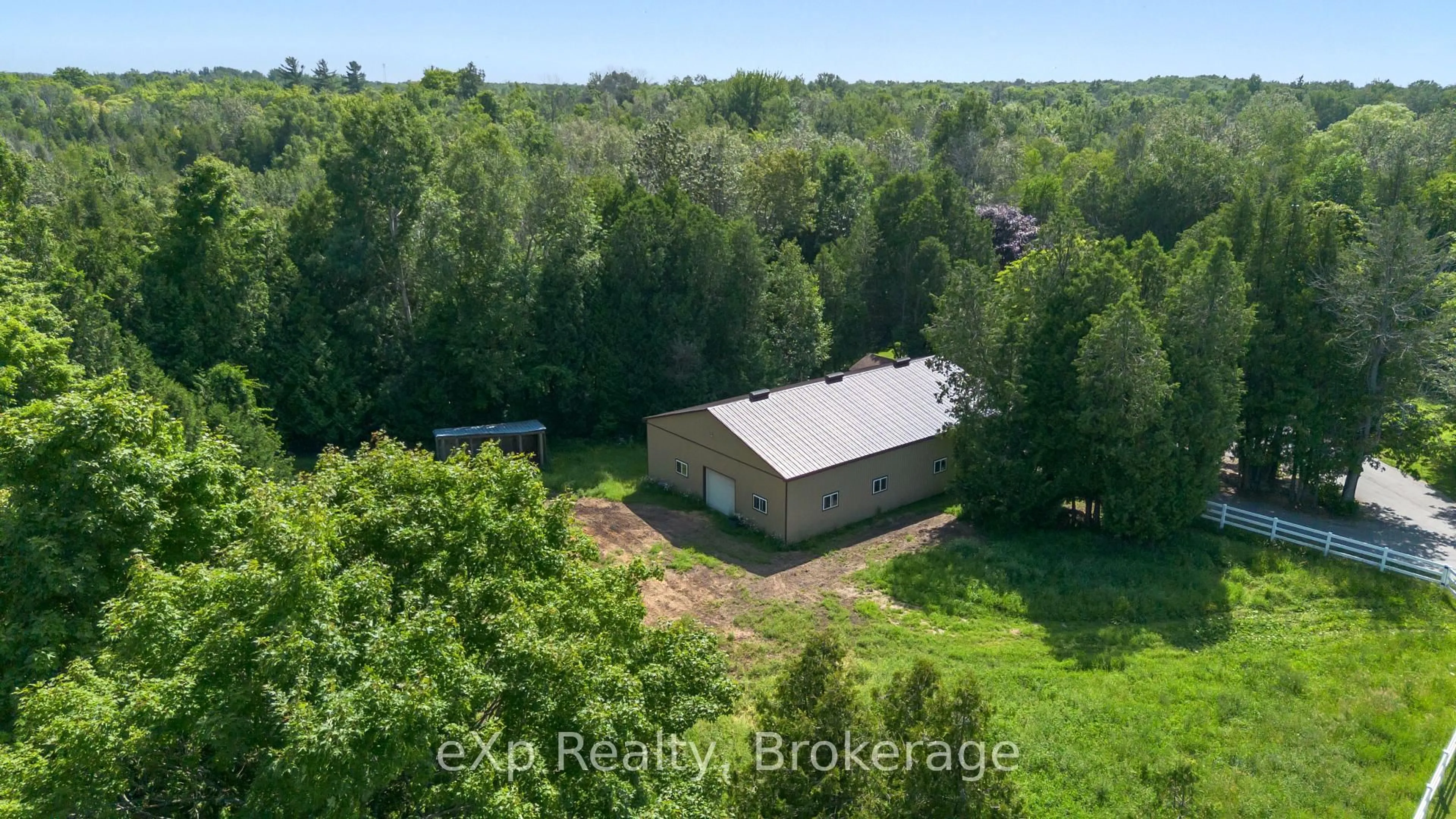 A pic from outside/outdoor area/front of a property/back of a property/a pic from drone, building for 742 Silver Lake Rd, South Bruce Peninsula Ontario N0H 1P0