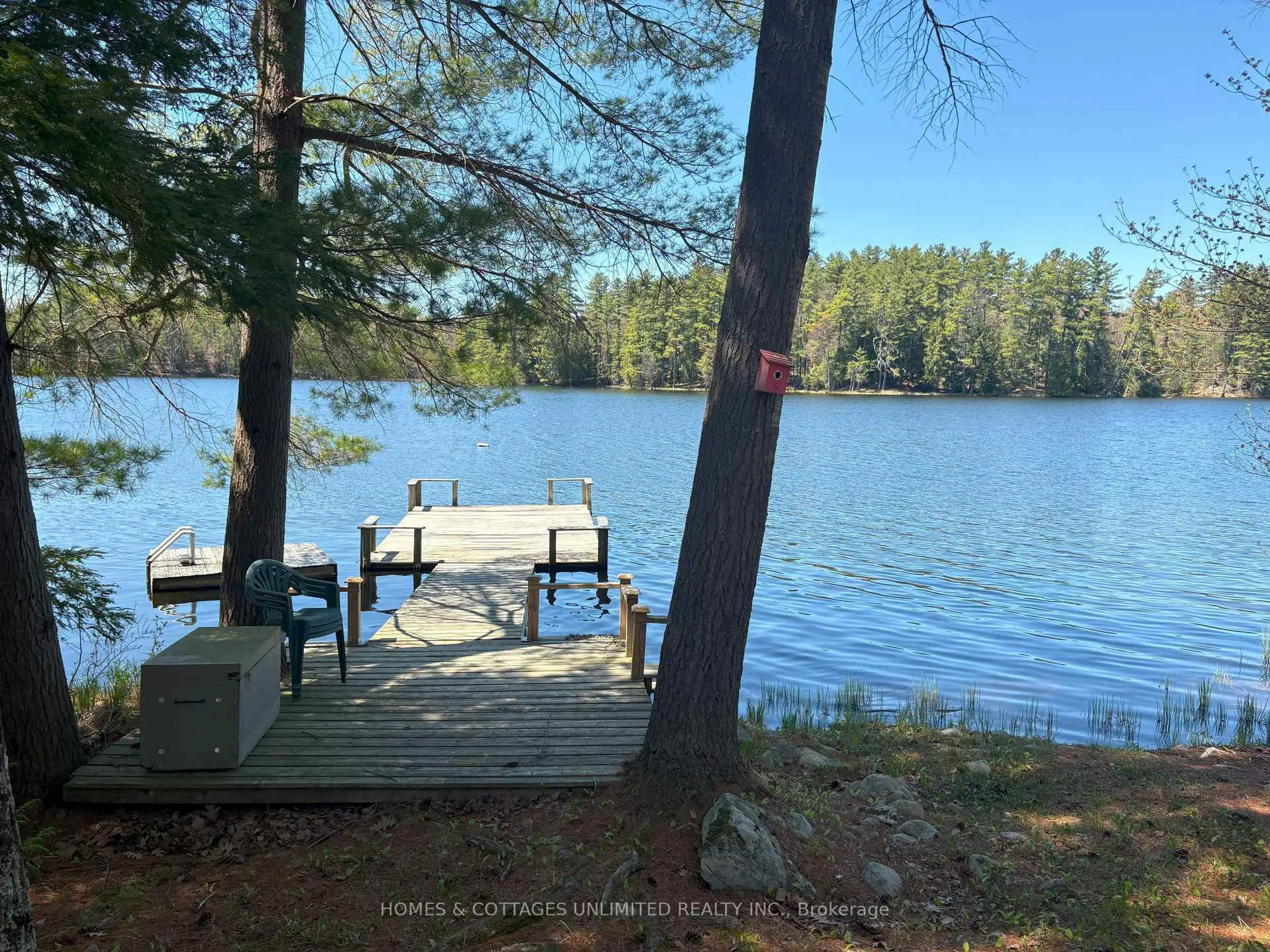 Patio, water/lake/river/ocean view for 12 Stone Hill Junction Rd, Greater Madawaska Ontario K0H 0G0