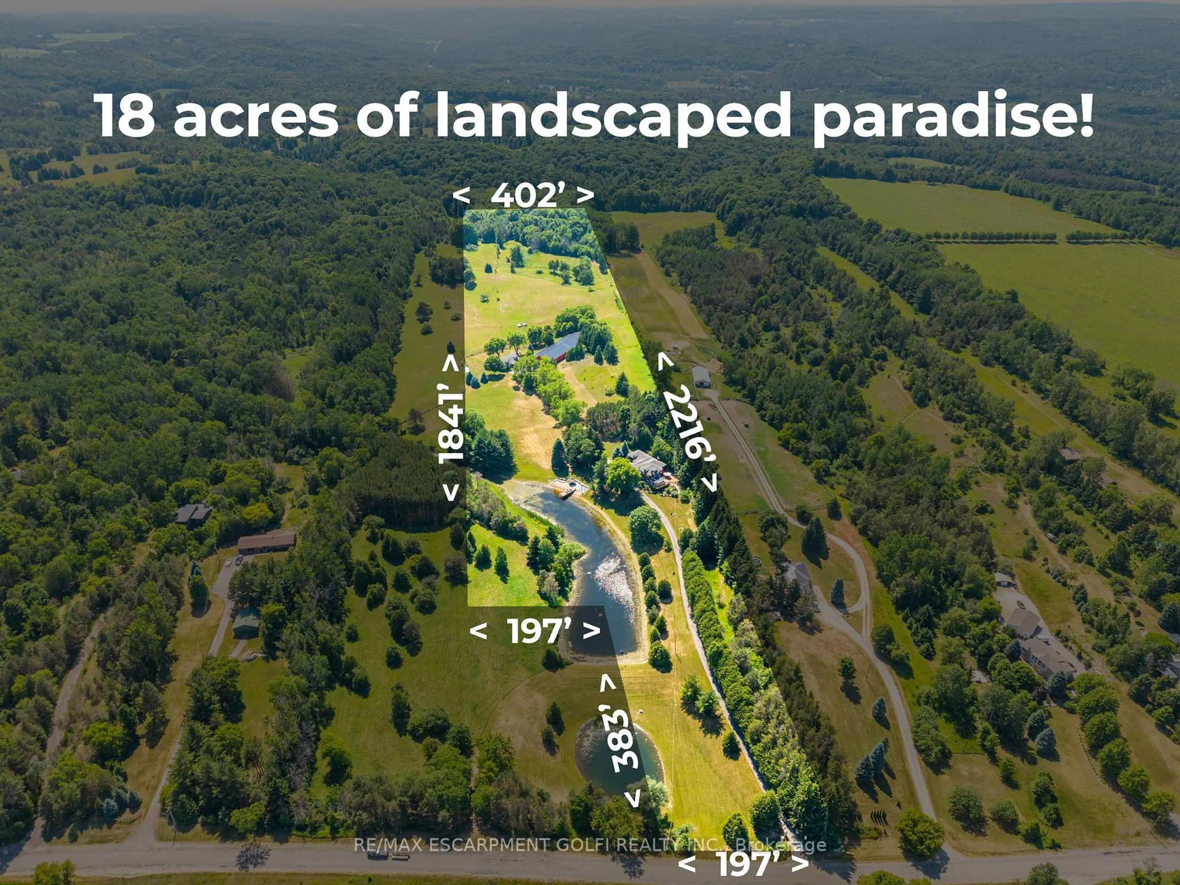 A pic from outside/outdoor area/front of a property/back of a property/a pic from drone, forest/trees view for 994030 Mono Adjala Town Line, Mono Ontario L9W 6H8
