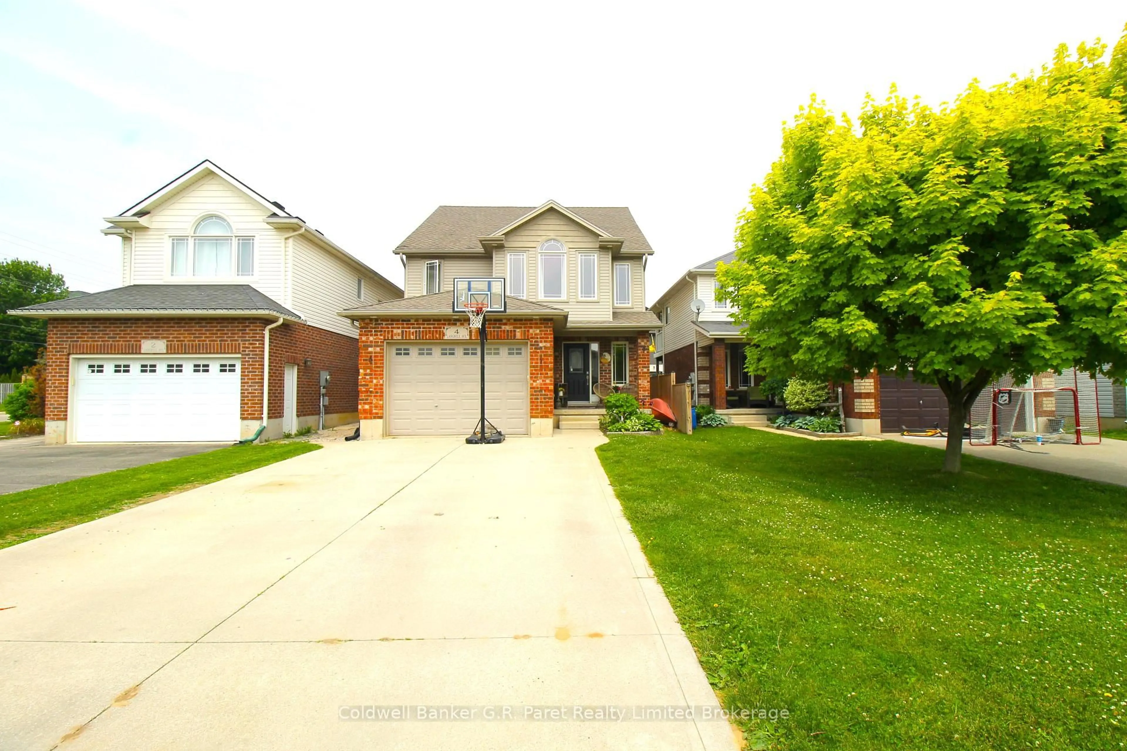 Home with brick exterior material, street for 4 Langrell Ave, Tillsonburg Ontario N4G 5X8