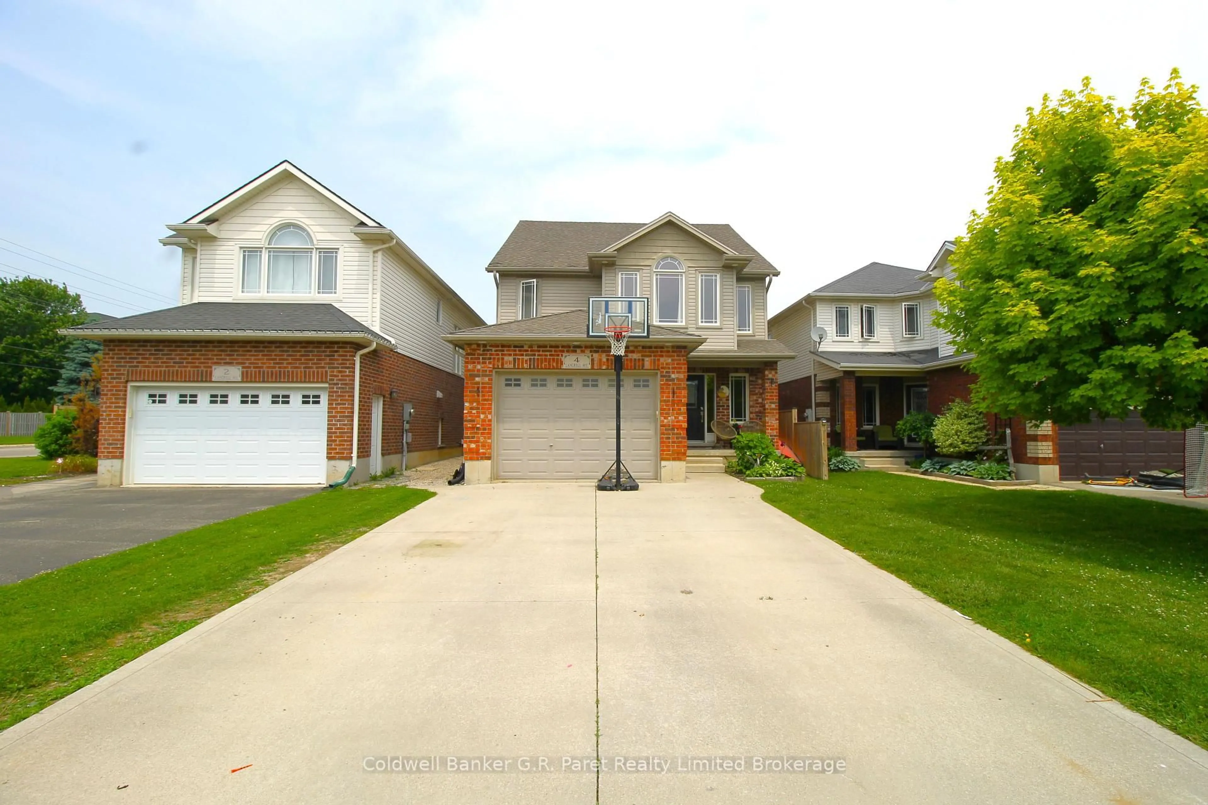 Home with brick exterior material, street for 4 Langrell Ave, Tillsonburg Ontario N4G 5X8