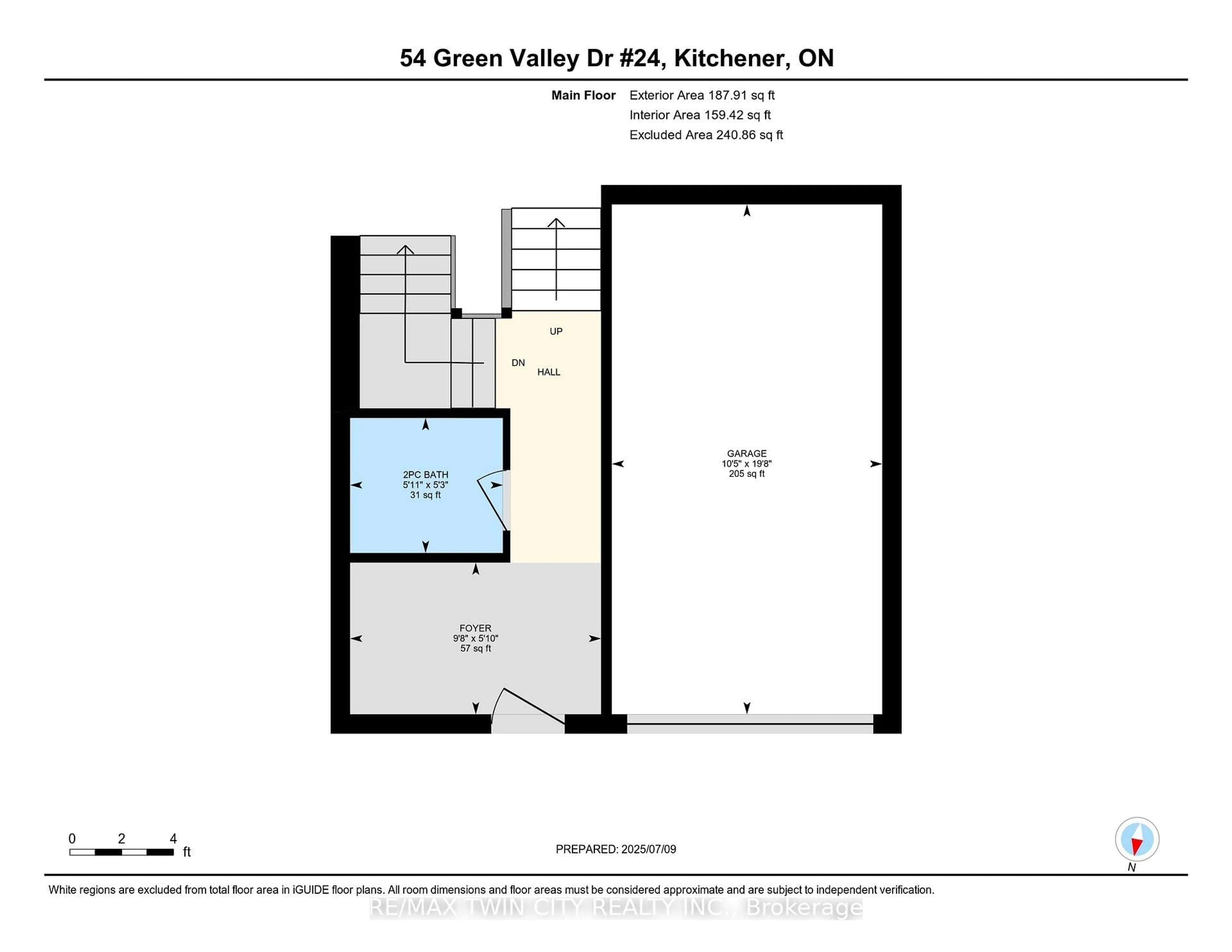 Floor plan for 54 Green Valley Dr #24, Kitchener Ontario N2P 1Z9