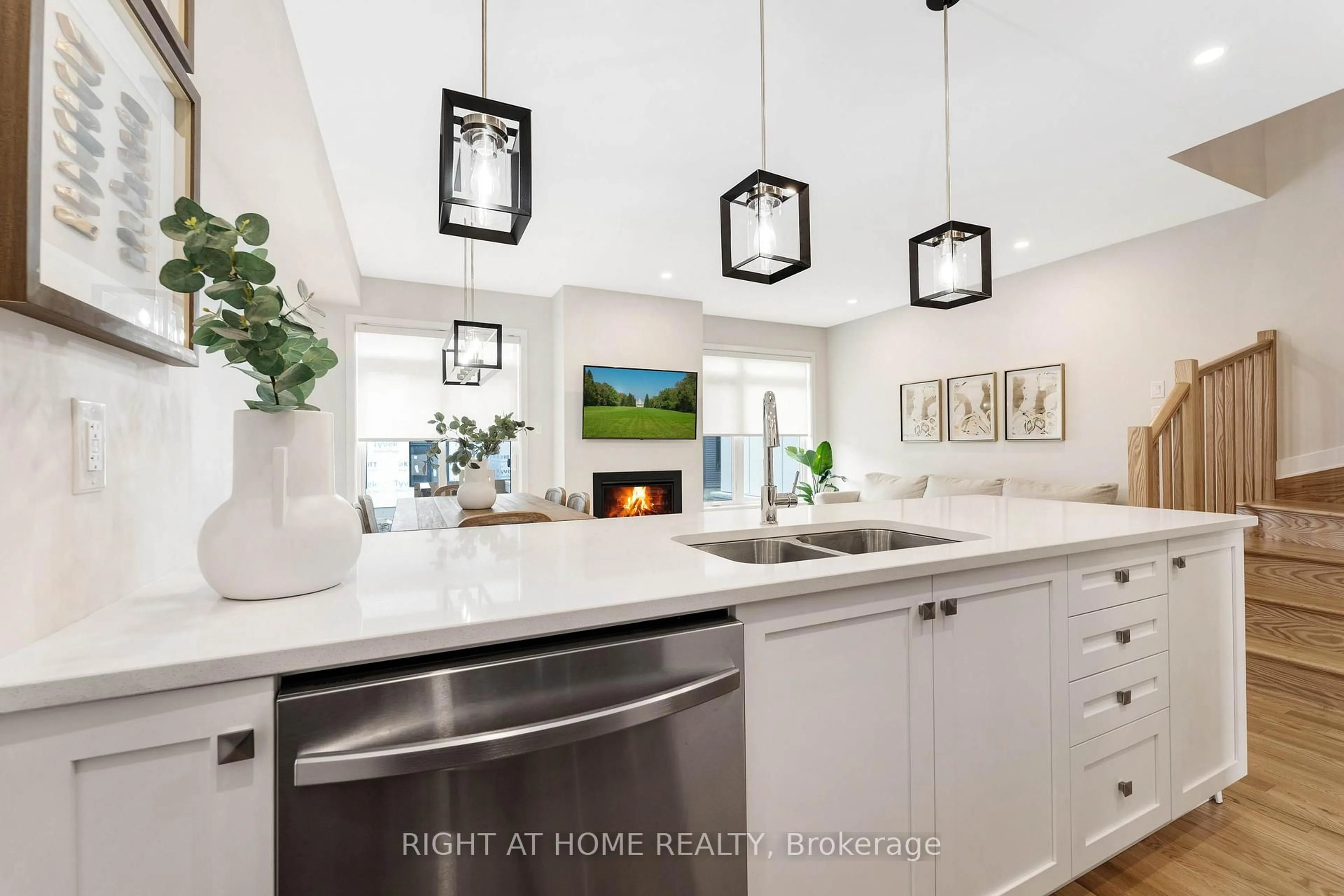 Open concept kitchen, ceramic/tile floor for 974 Acoustic Way, Ottawa Ontario K4M 0R1