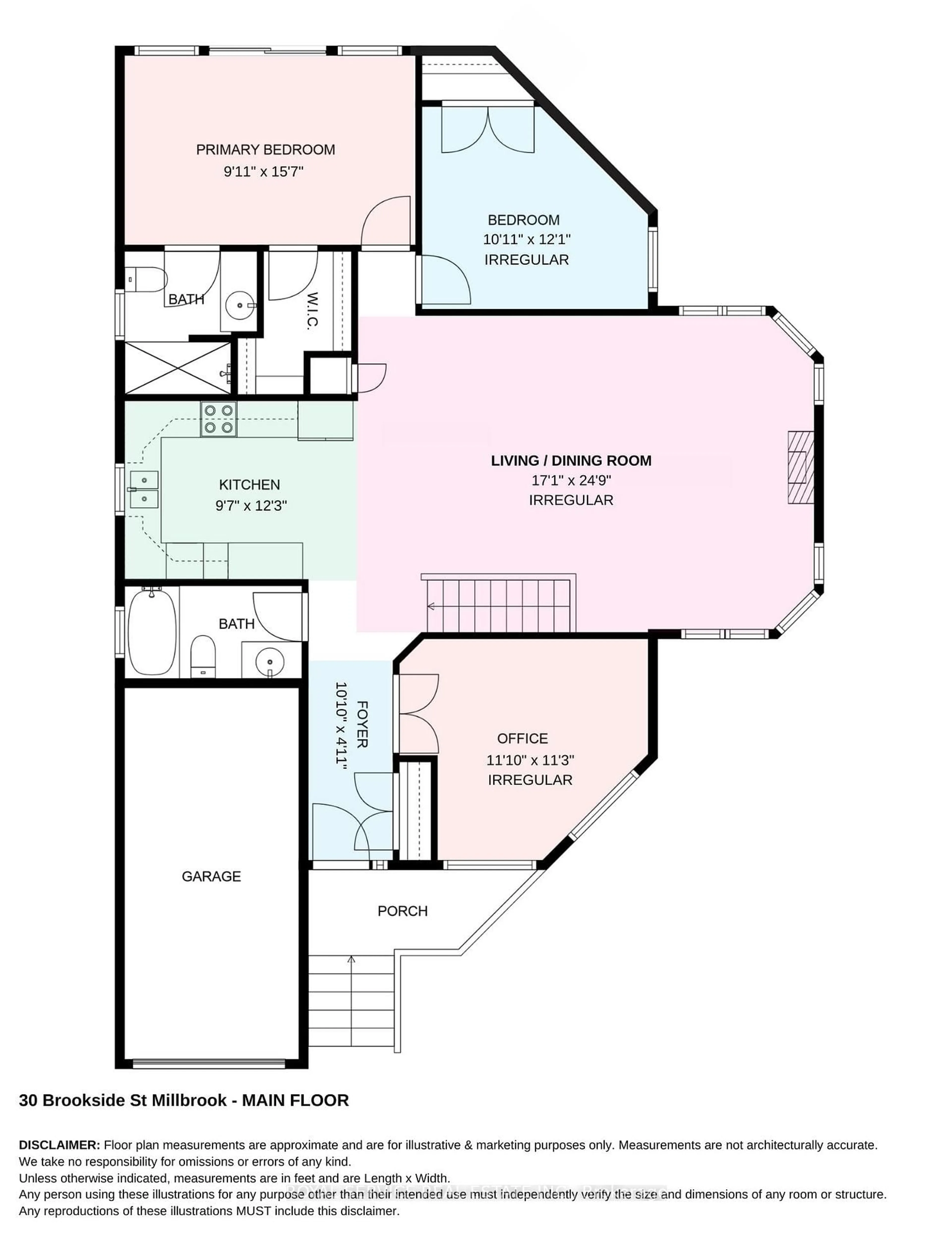 Floor plan for 30 Brookside St, Cavan Monaghan Ontario L0A 1G0