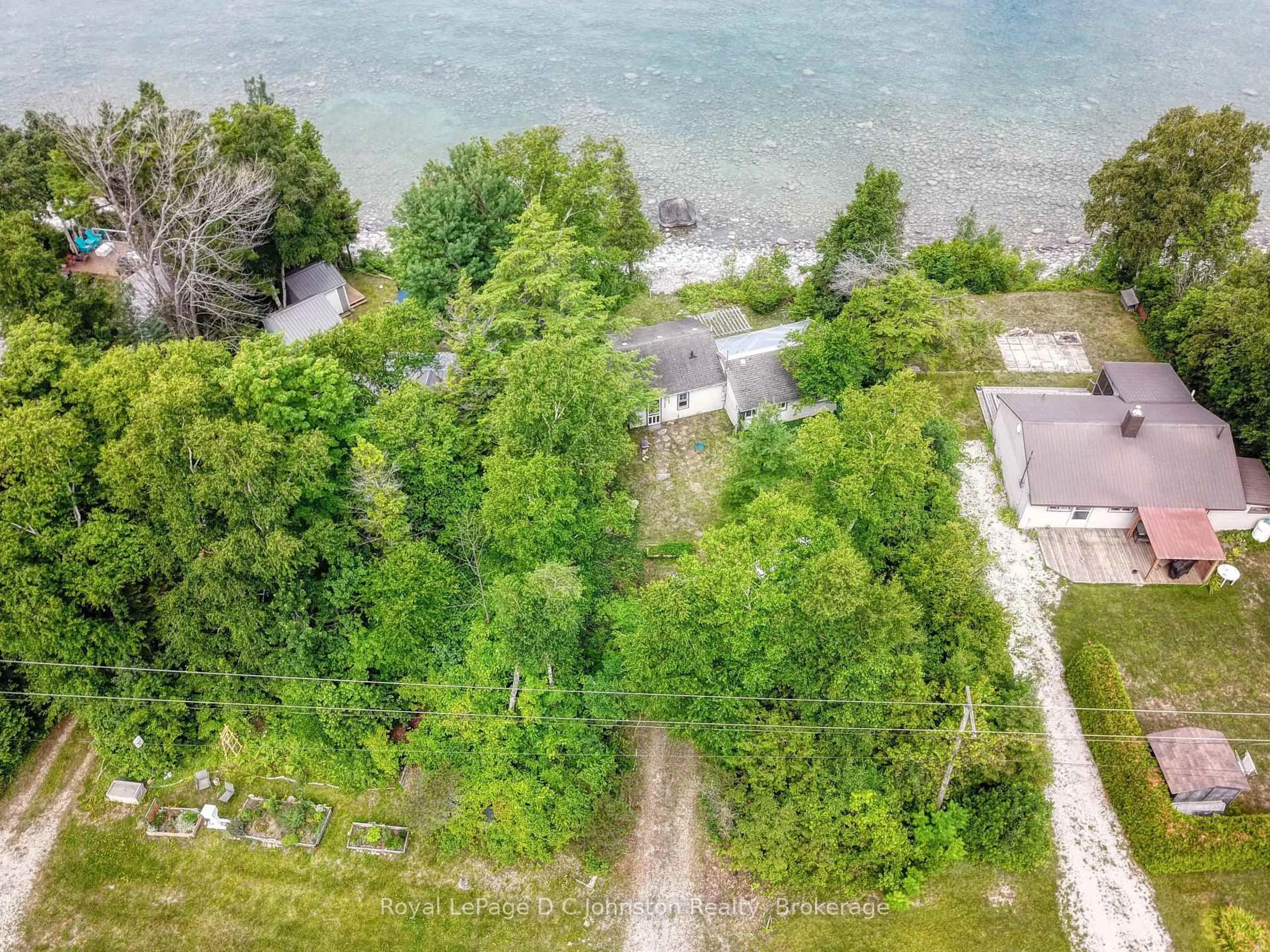 A pic from outside/outdoor area/front of a property/back of a property/a pic from drone, water/lake/river/ocean view for 697 Bruce RD #13 Rd, Native Leased Lands Ontario N0H 2L0