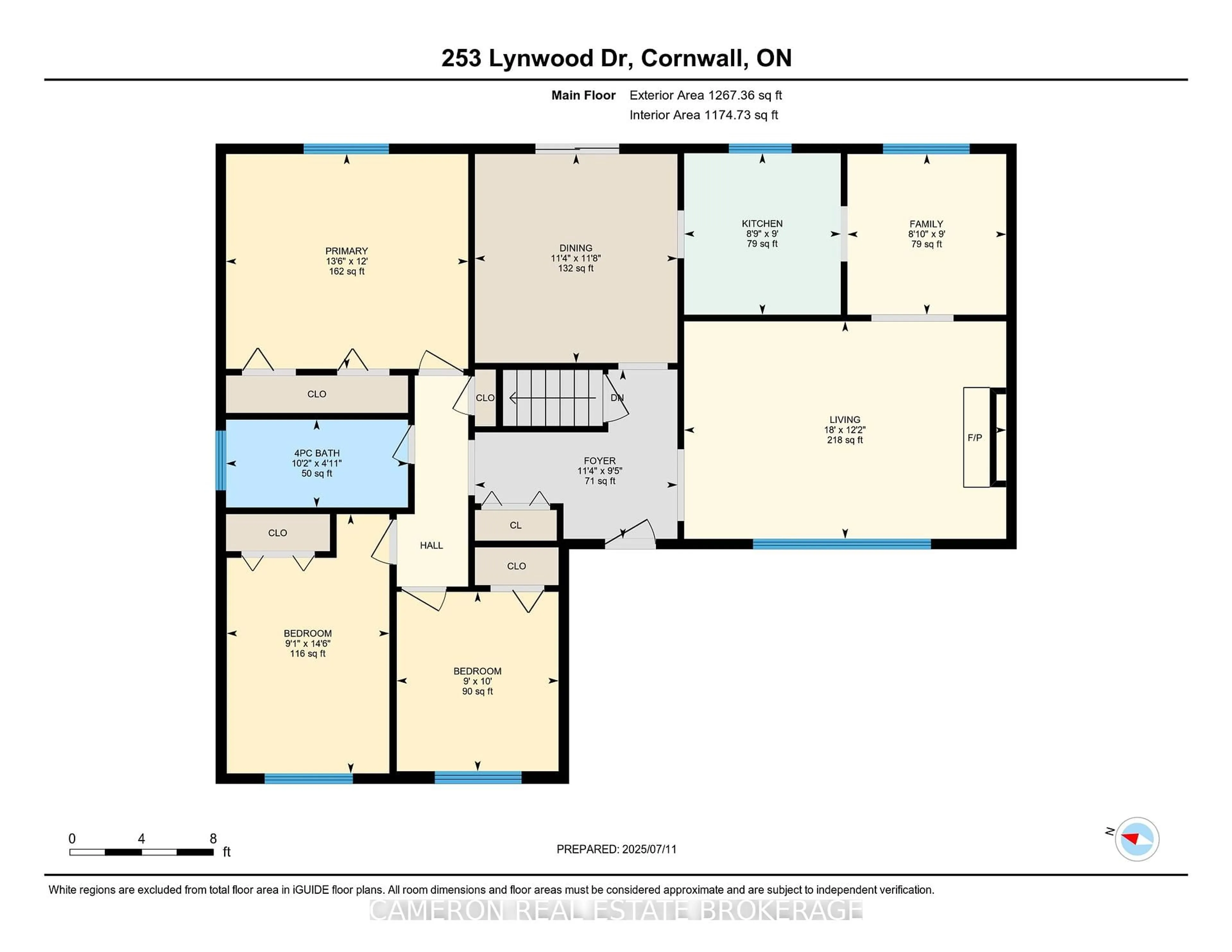 Floor plan for 523 Lynwood Dr, Cornwall Ontario K6H 5W8