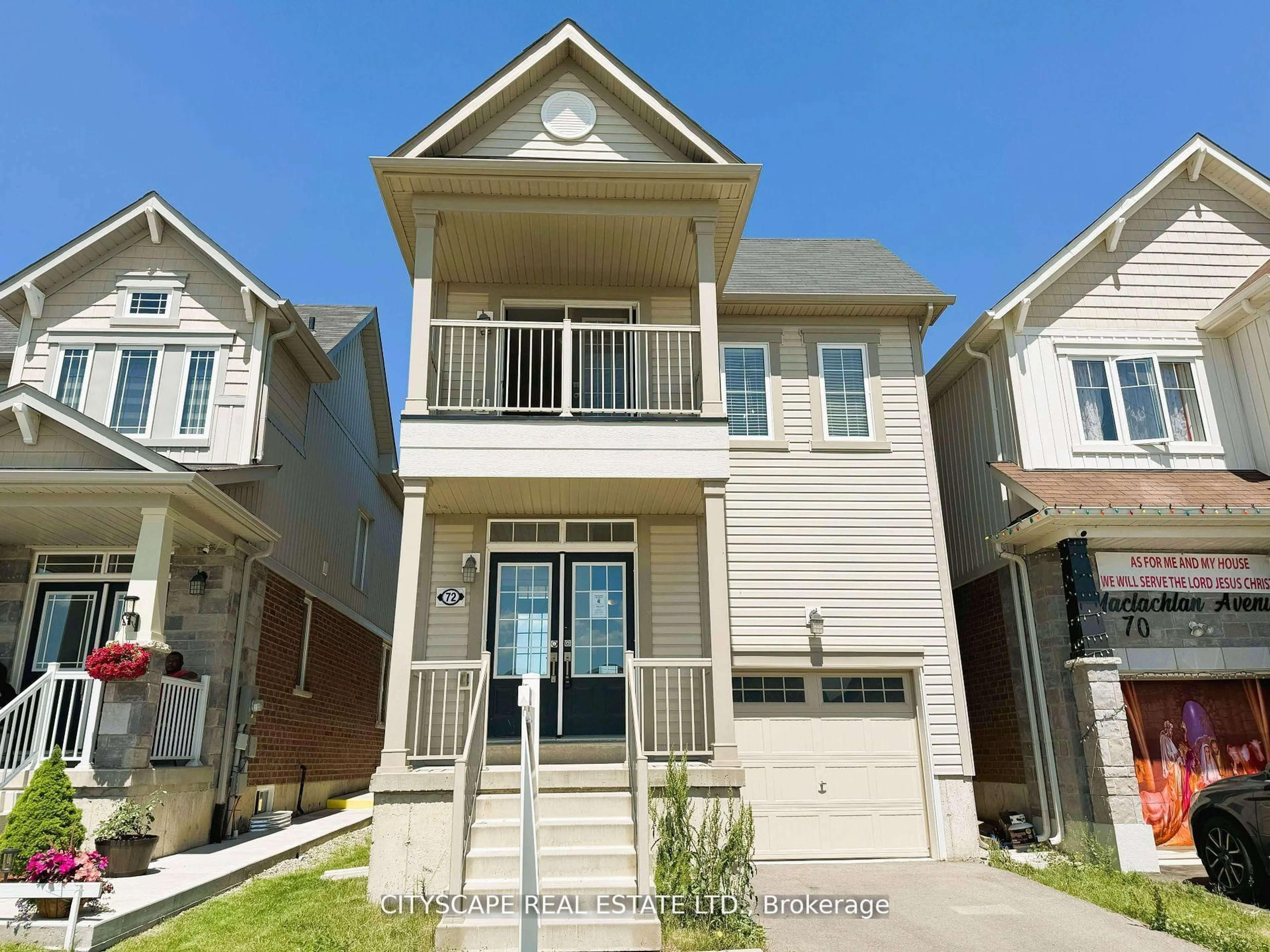 Home with vinyl exterior material, street for 72 Maclachlan Ave, Haldimand Ontario N3W 0C8