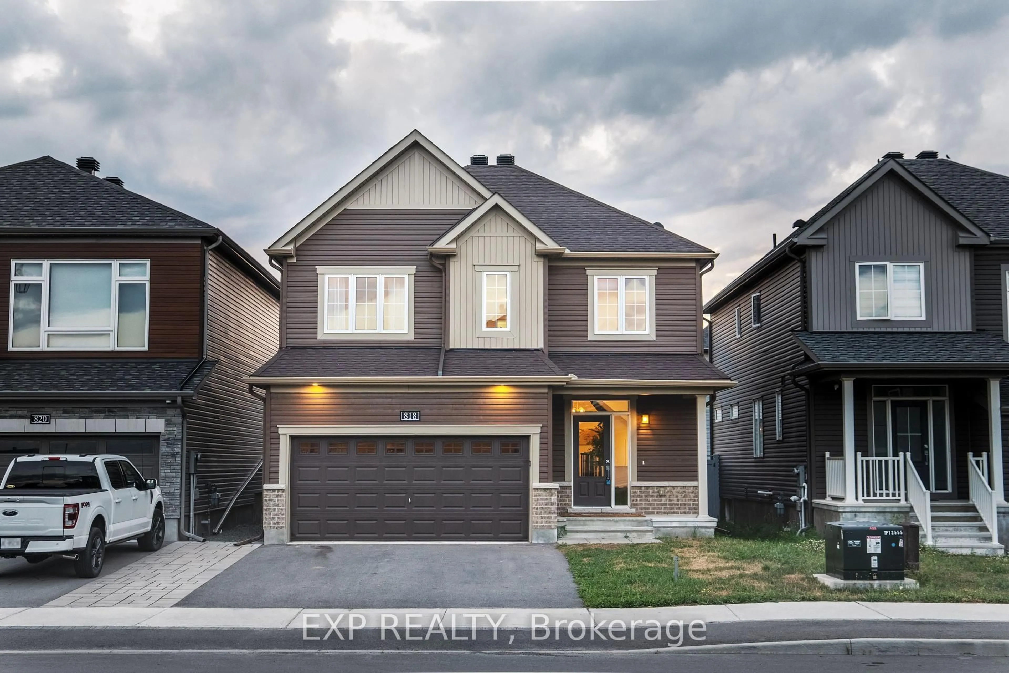 Home with brick exterior material, street for 818 Cappamore Dr, Ottawa Ontario K2J 6V6