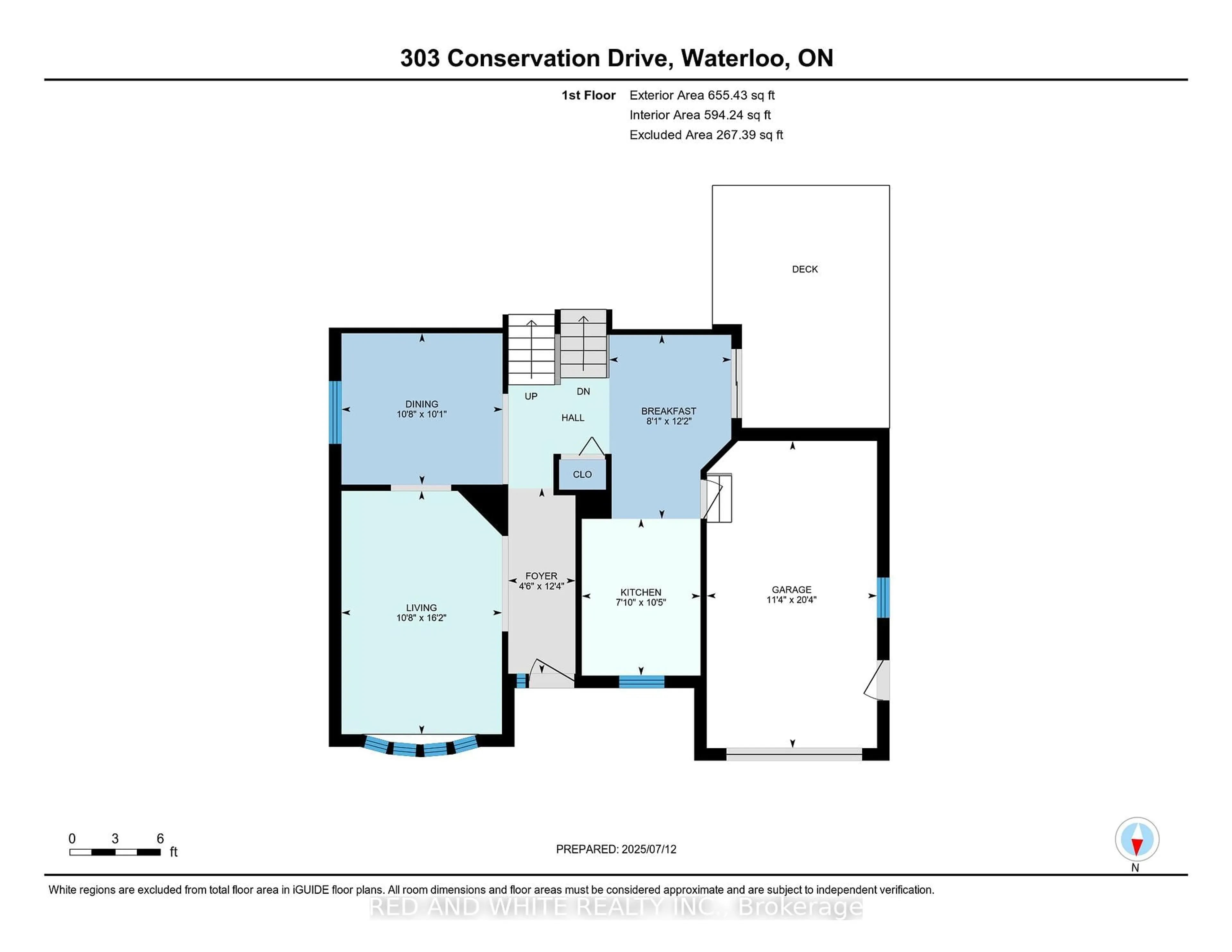 Floor plan for 303 Conservation Dr, Waterloo Ontario N2V 1V5