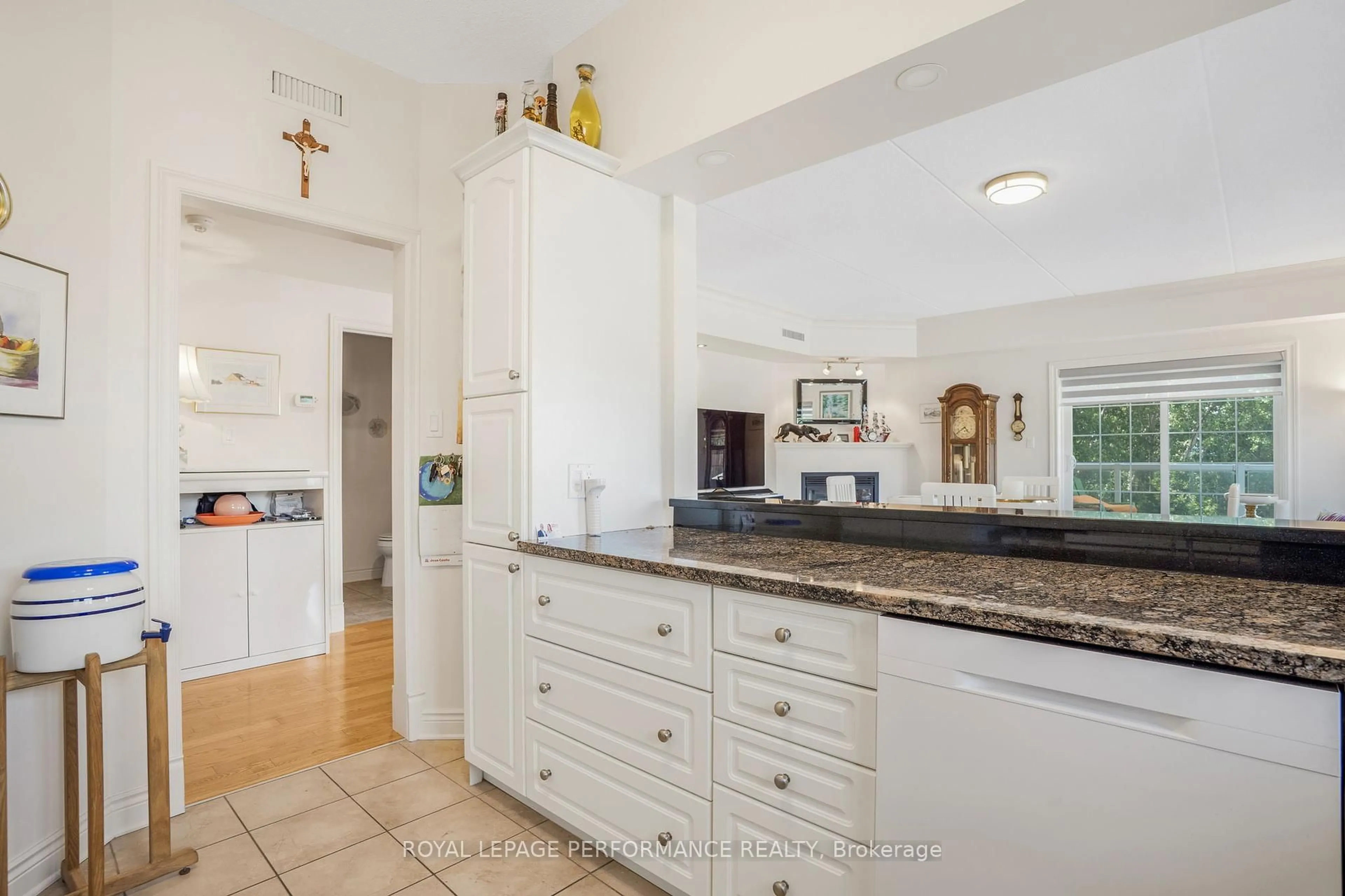 Open concept kitchen, ceramic/tile floor for 1404 Clement St #133, Hawkesbury Ontario K6A 3V6