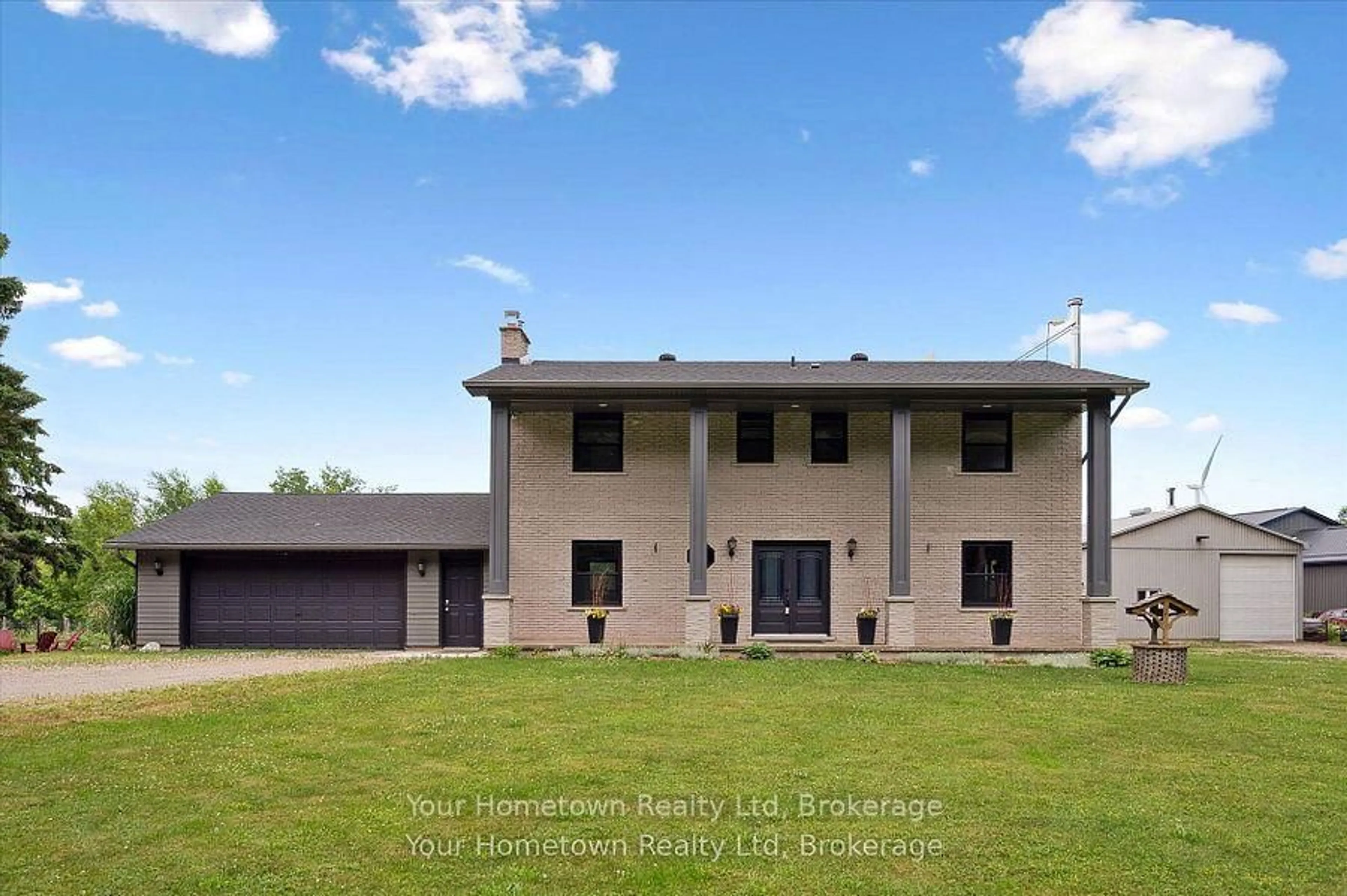 A pic from outside/outdoor area/front of a property/back of a property/a pic from drone, building for 6878 Wellington Rd 16 Rd, Centre Wellington Ontario N0B 1J0