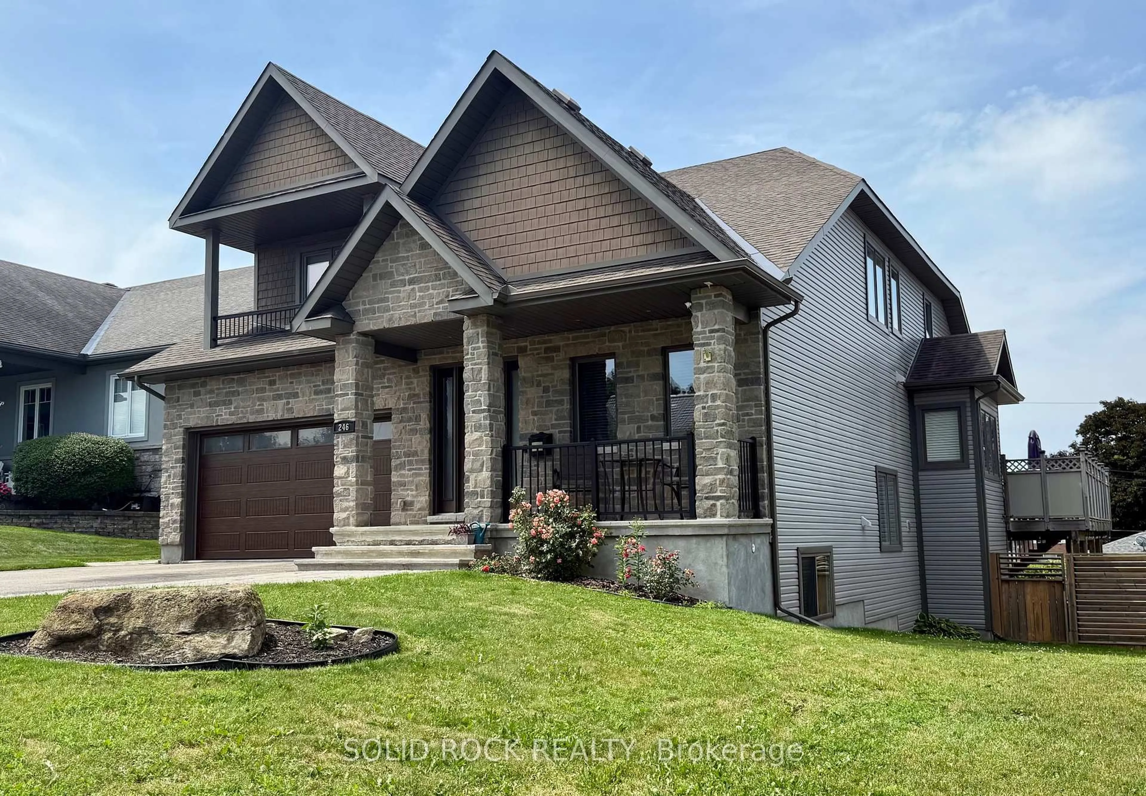 Home with brick exterior material, street for 246 LERA St, Smiths Falls Ontario K7A 5M3
