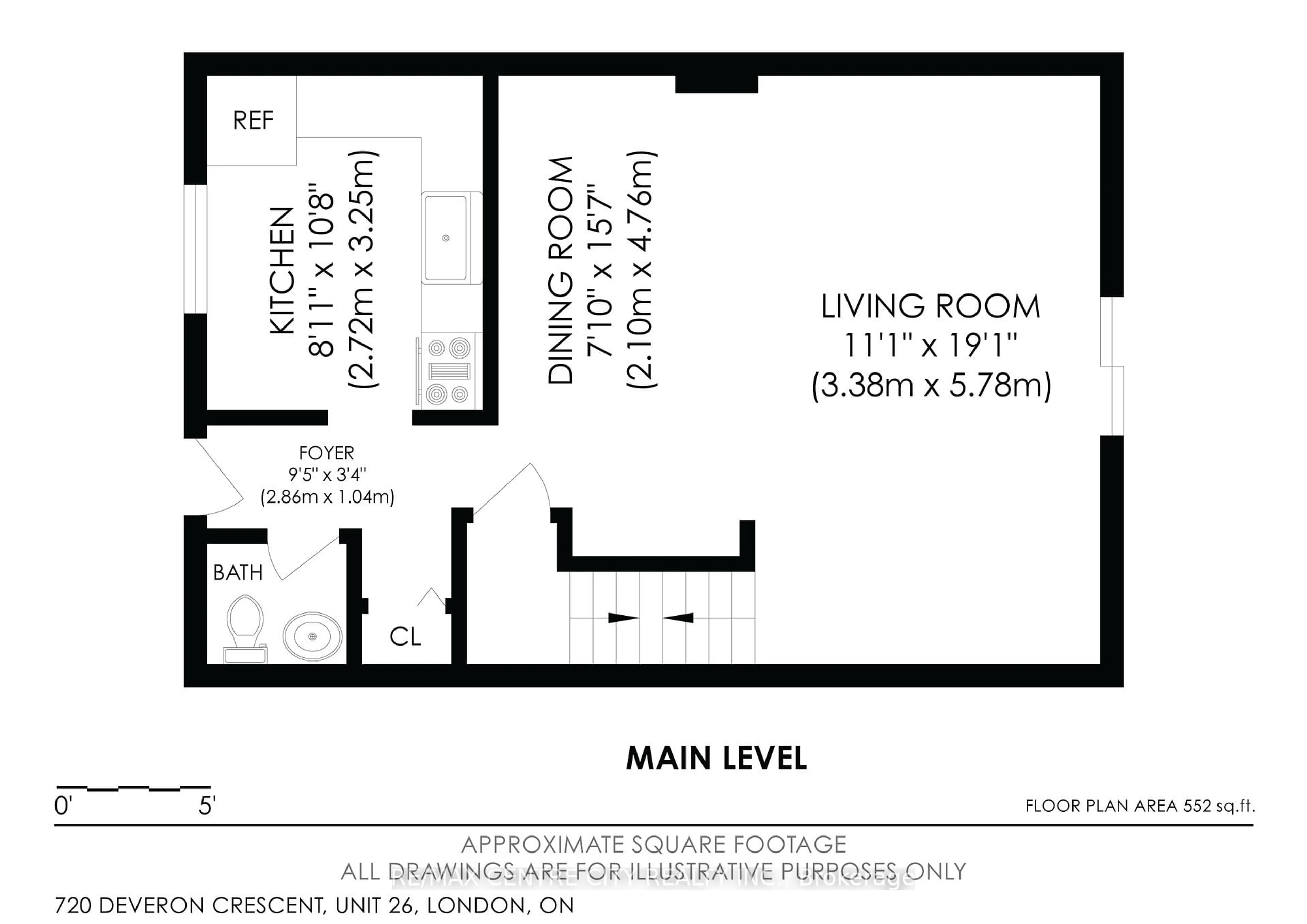 Floor plan for 720 Deveron Cres #26, London South Ontario N5Z 4W6