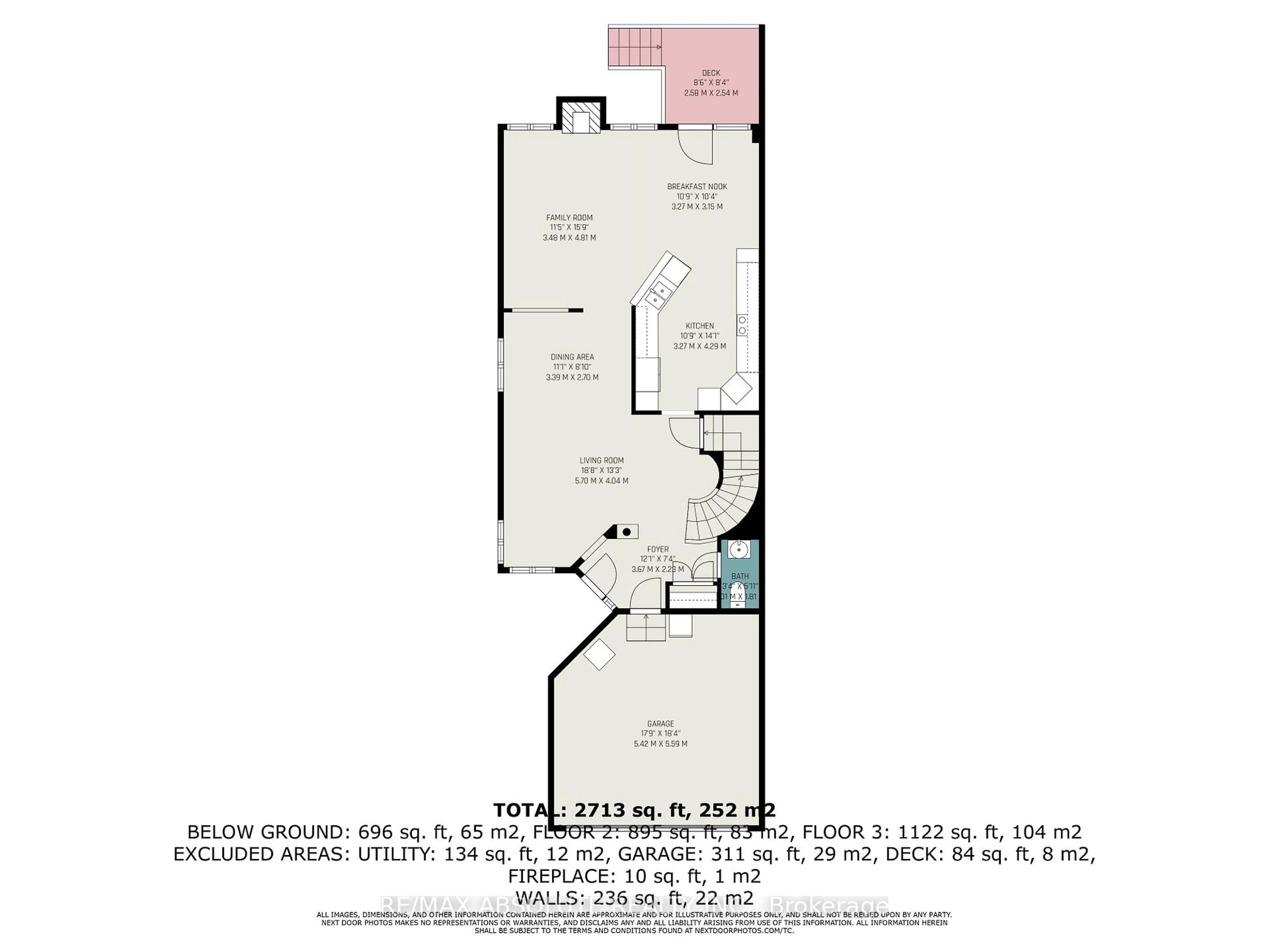 Floor plan for 152 Desmond Trudeau Dr, Arnprior Ontario K7S 0H1