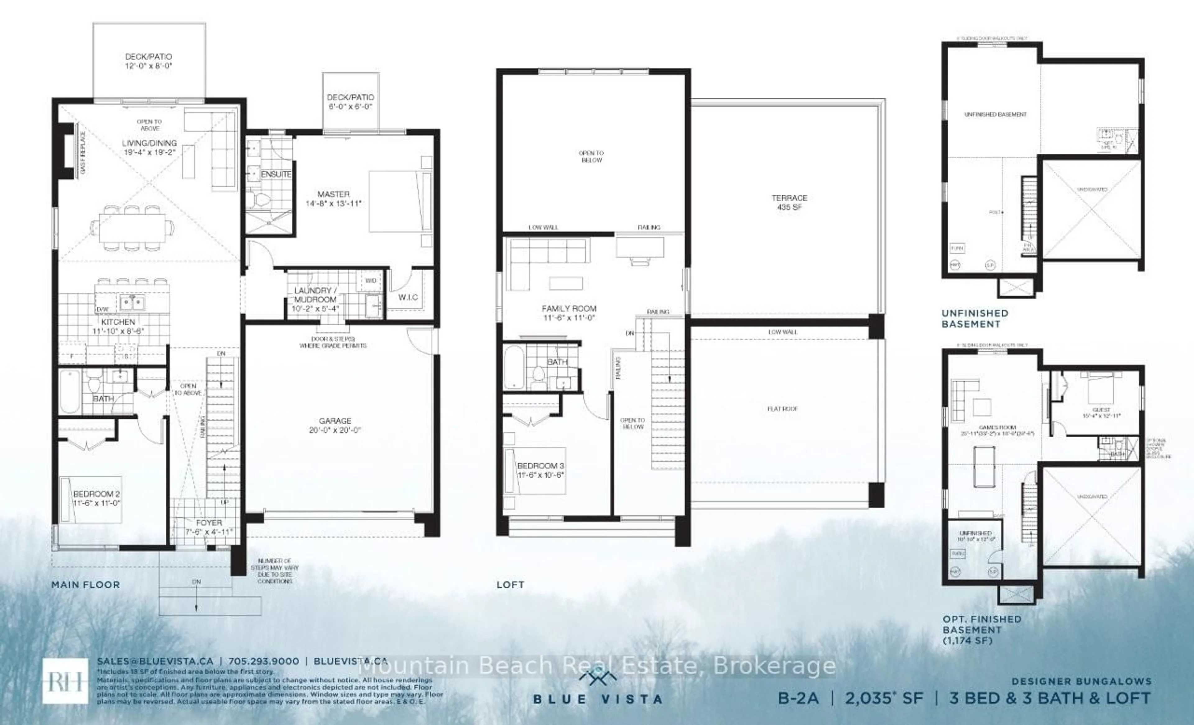 Floor plan for LOT 20 Yvonne Cres, Blue Mountains Ontario L9Y 0K8