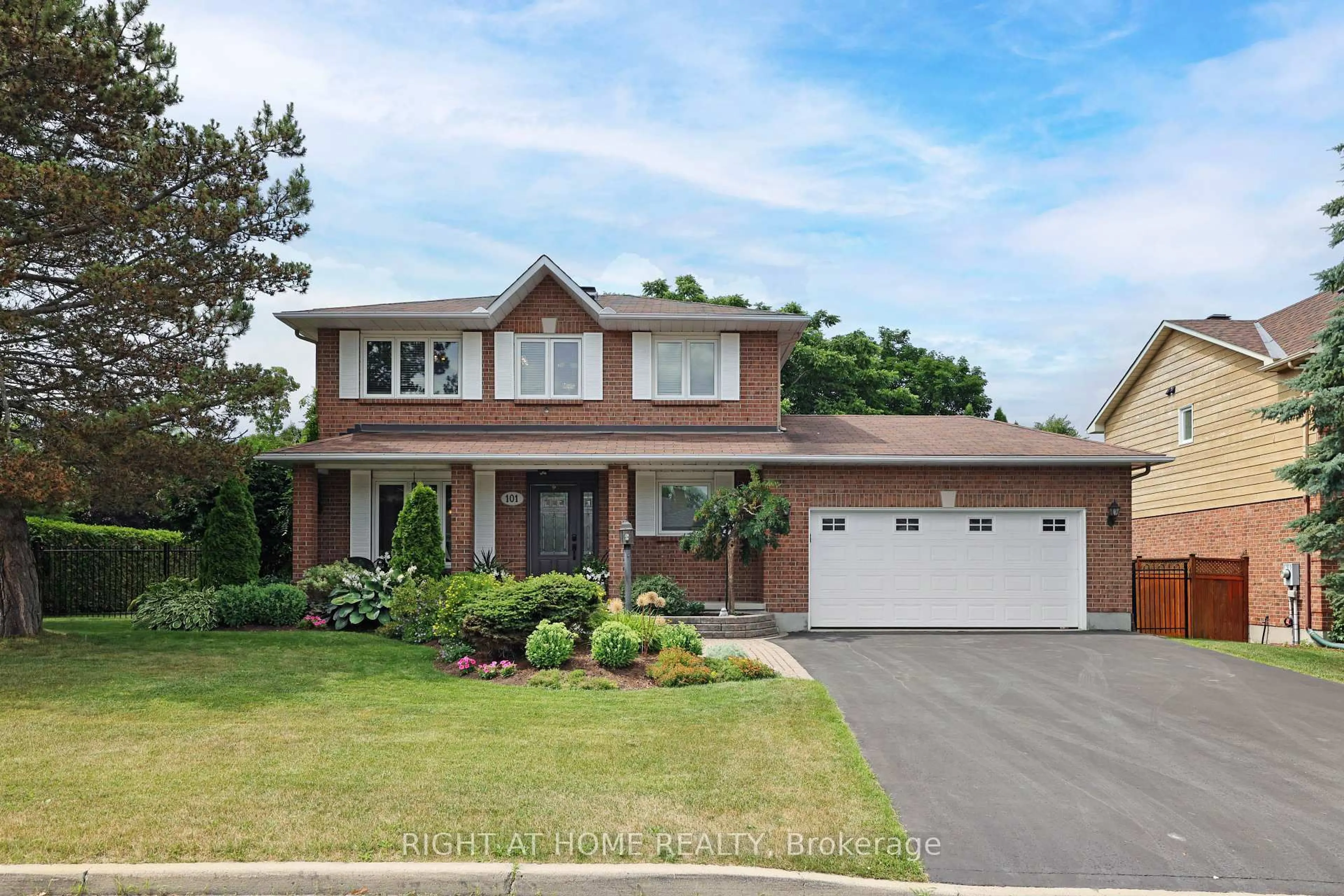 Home with brick exterior material, street for 101 Beechfern Dr, Stittsville Ontario K2S 1E3