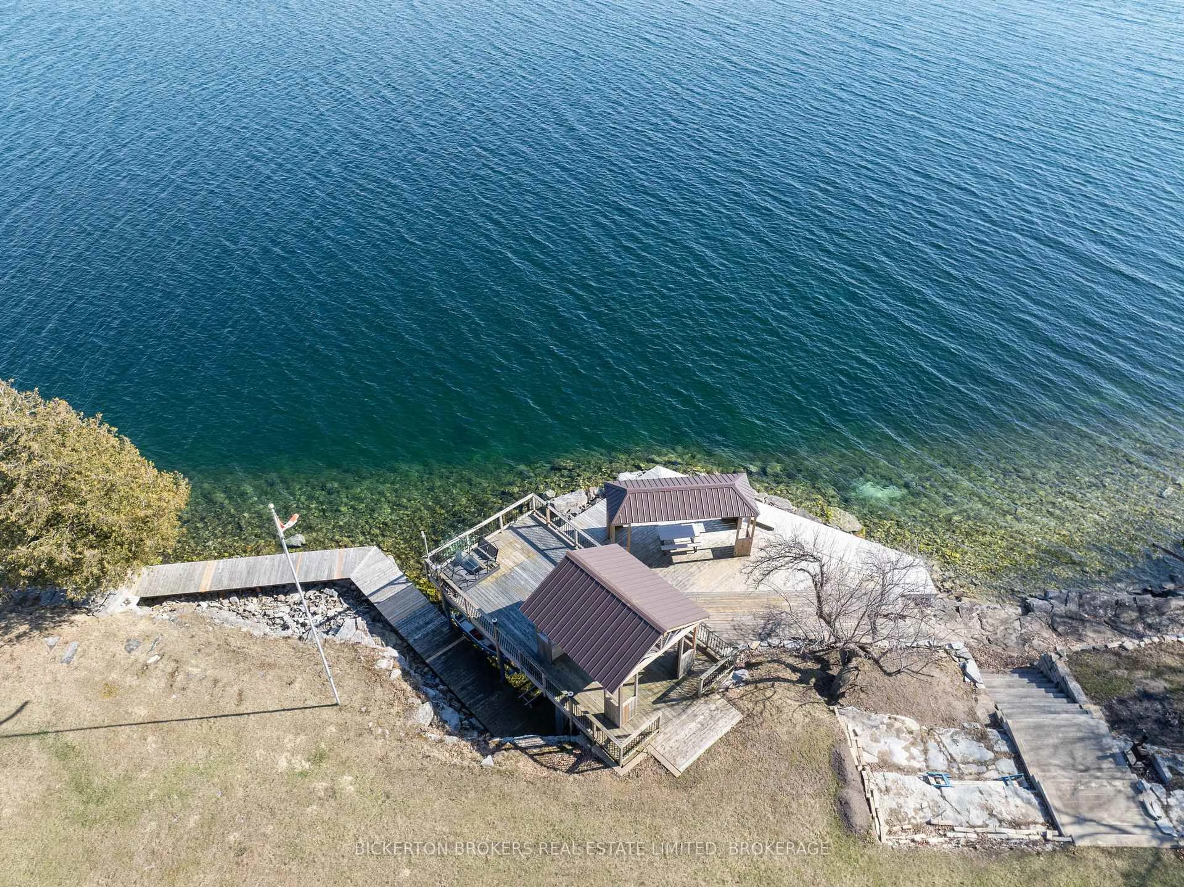 A pic from outside/outdoor area/front of a property/back of a property/a pic from drone, water/lake/river/ocean view for 255 Good Friend Dr, Gananoque Ontario K7G 2V6