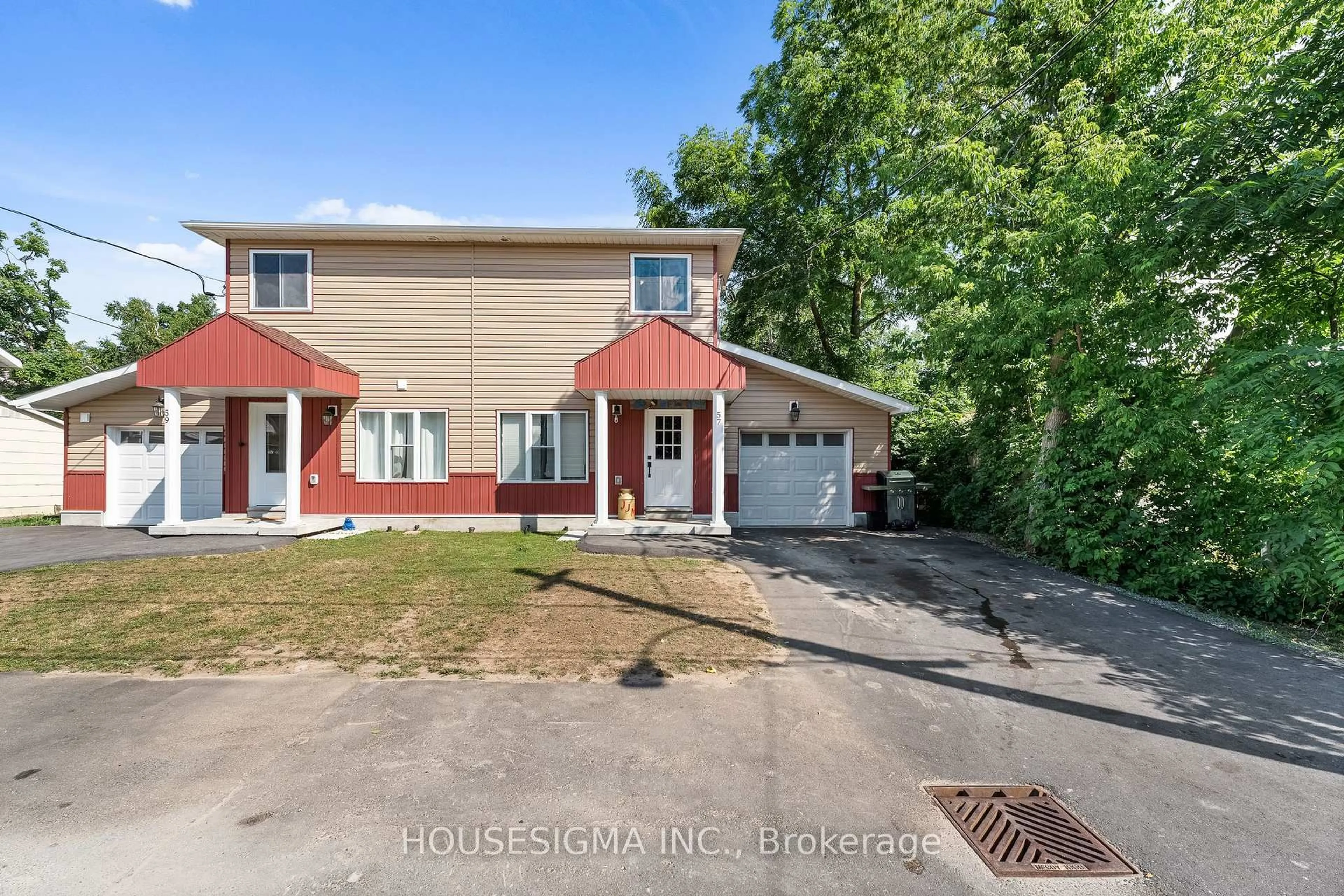 A pic from outside/outdoor area/front of a property/back of a property/a pic from drone, street for 57 Kent St, Trent Hills Ontario K0L 1L0