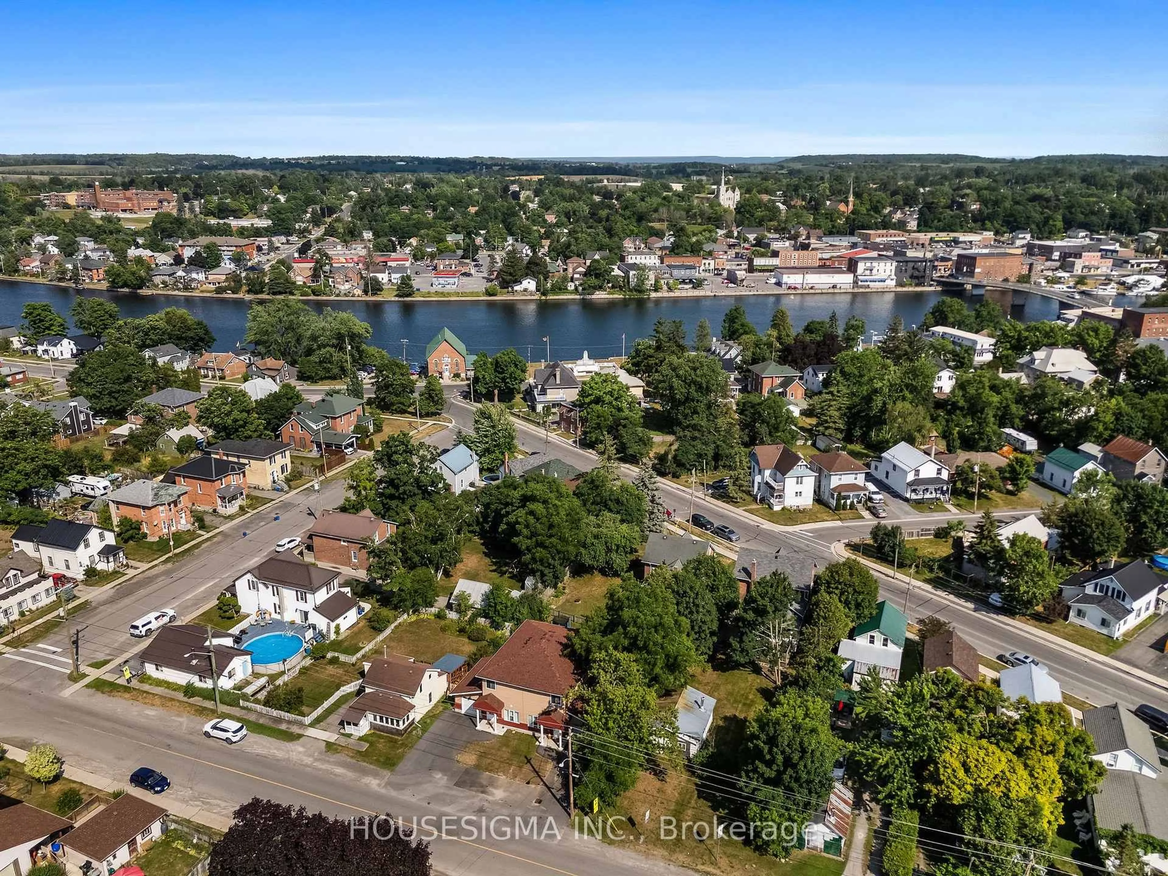 A pic from outside/outdoor area/front of a property/back of a property/a pic from drone, water/lake/river/ocean view for 57 Kent St, Trent Hills Ontario K0L 1L0