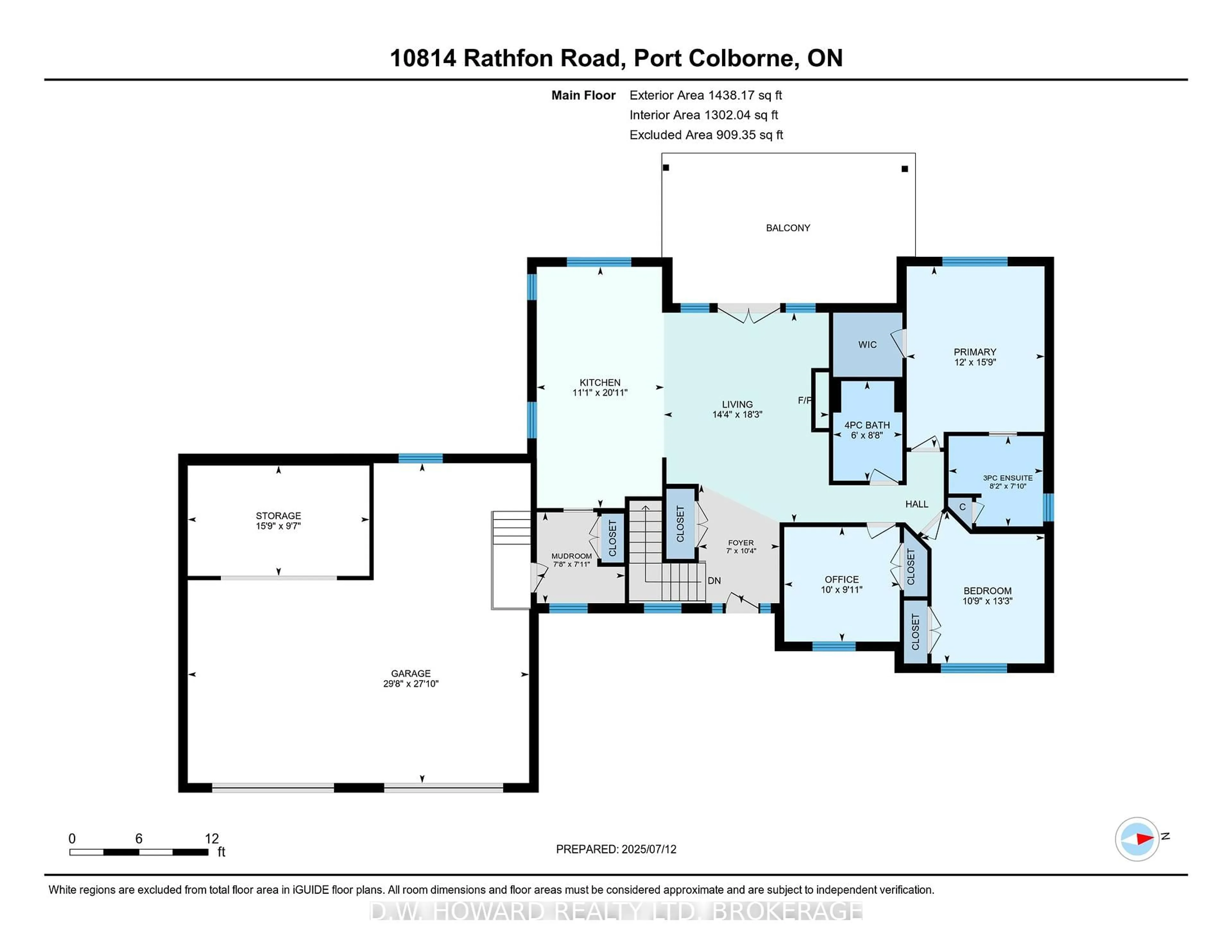 Floor plan for 10814 Rathfon Rd, Wainfleet Ontario L3K 5V4