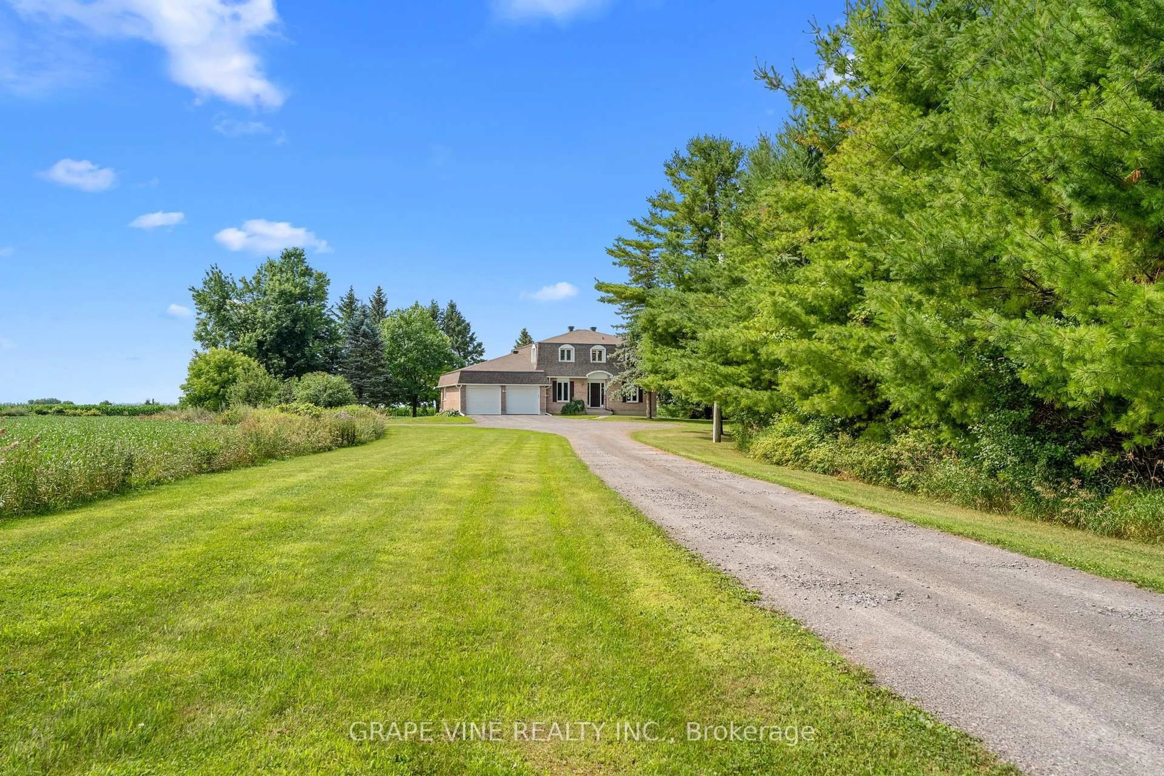 A pic from outside/outdoor area/front of a property/back of a property/a pic from drone, water/lake/river/ocean view for 5073 Rushmore Rd, Richmond Ontario K0A 2Z0