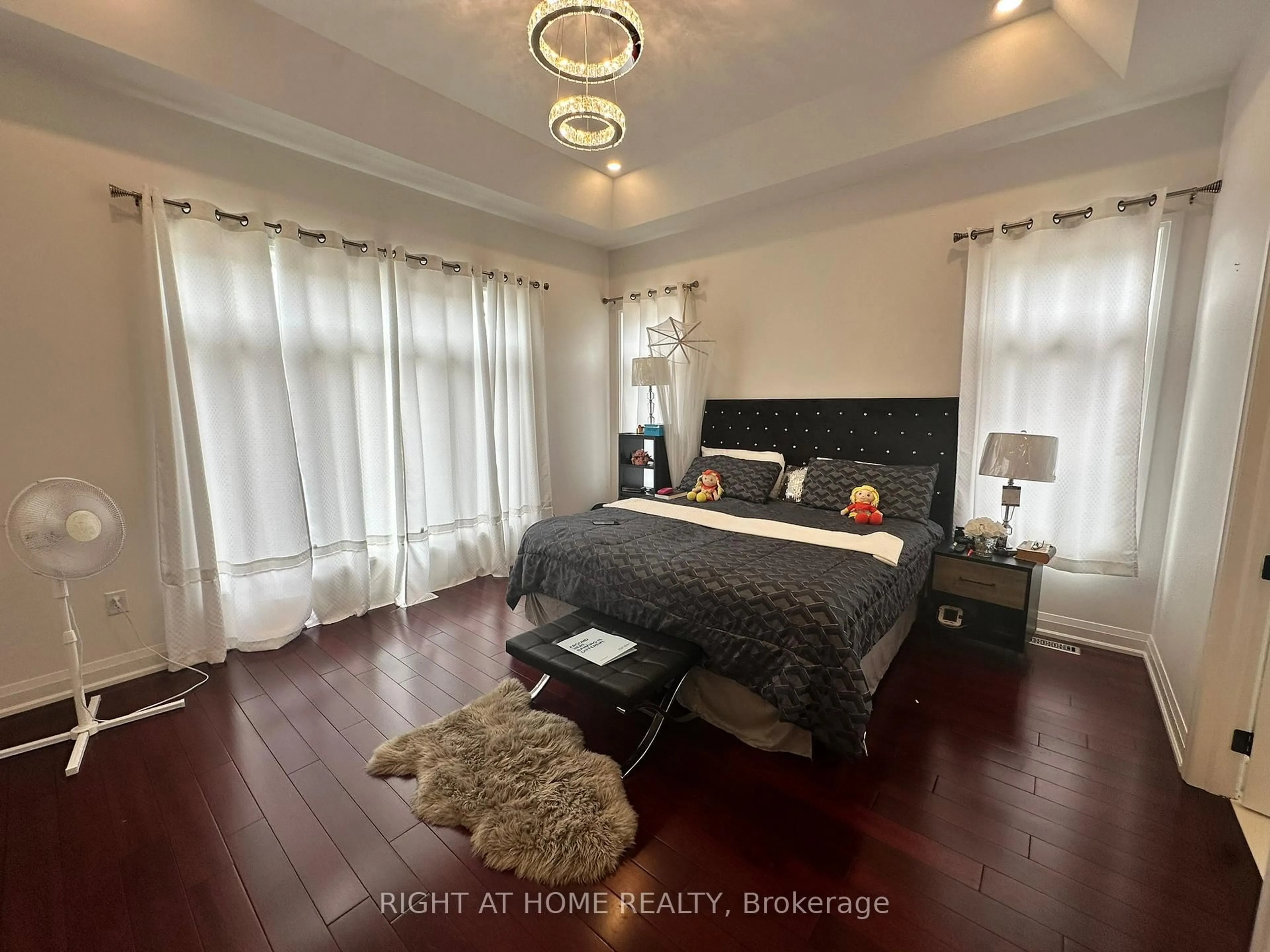 Bedroom with bed, wood/laminate floor for 134 Hampton Cres, Alnwick/Haldimand Ontario K0K 2X0