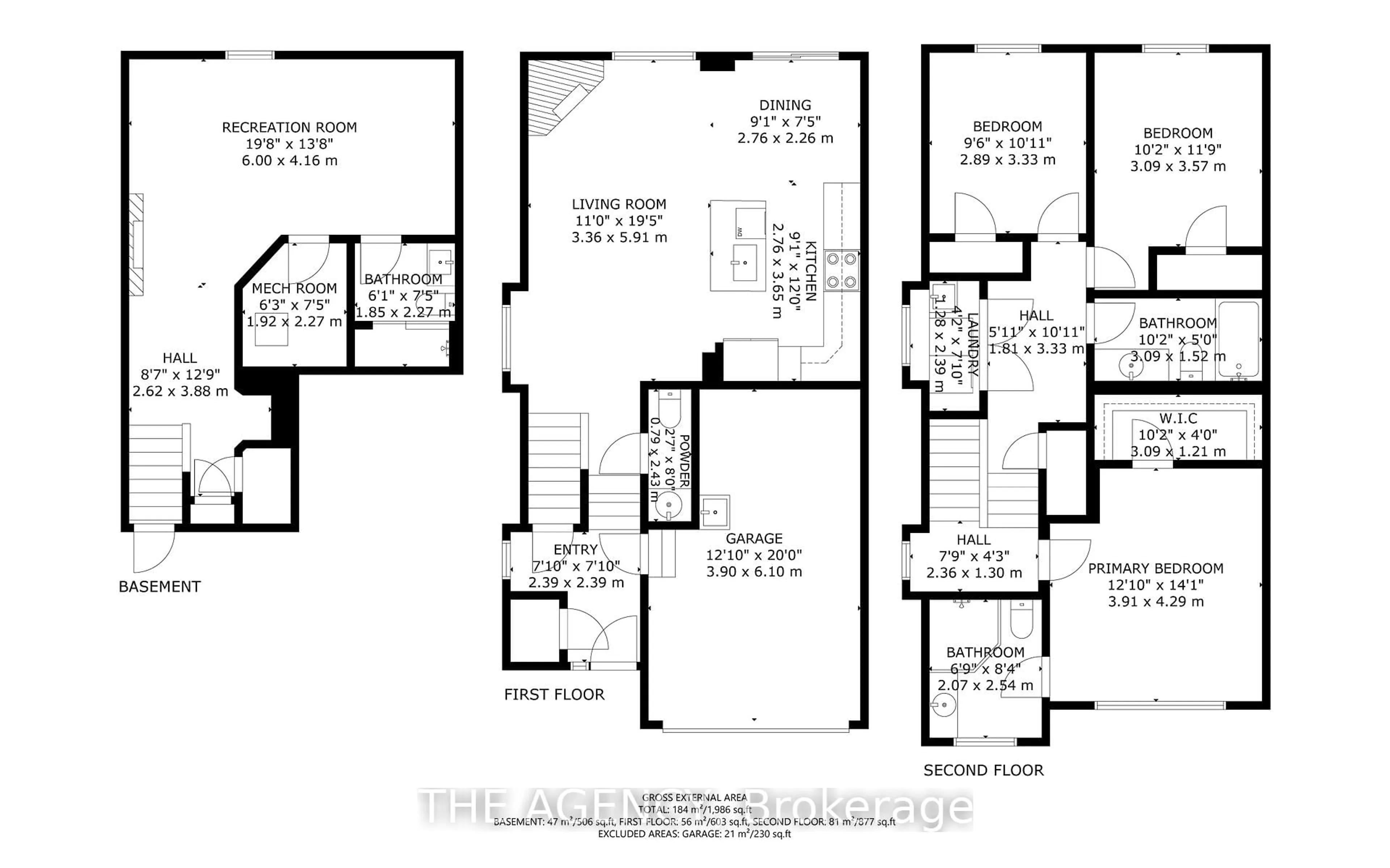 Floor plan for 170 Palacebeach Tr #14, Hamilton Ontario L8E 0H2