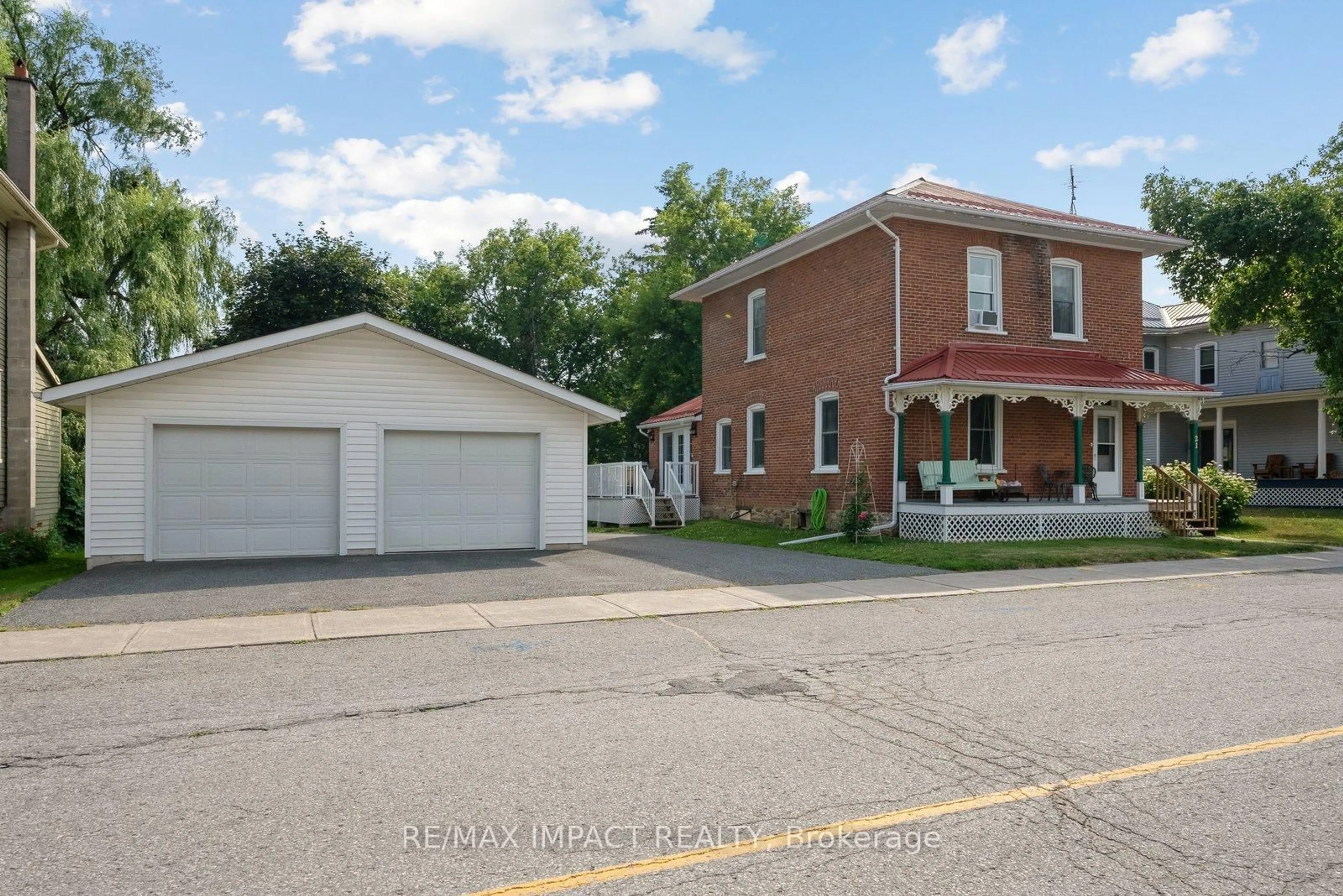 A pic from outside/outdoor area/front of a property/back of a property/a pic from drone, street for 21 Centre Ave, Trent Hills Ontario K0L 1L0