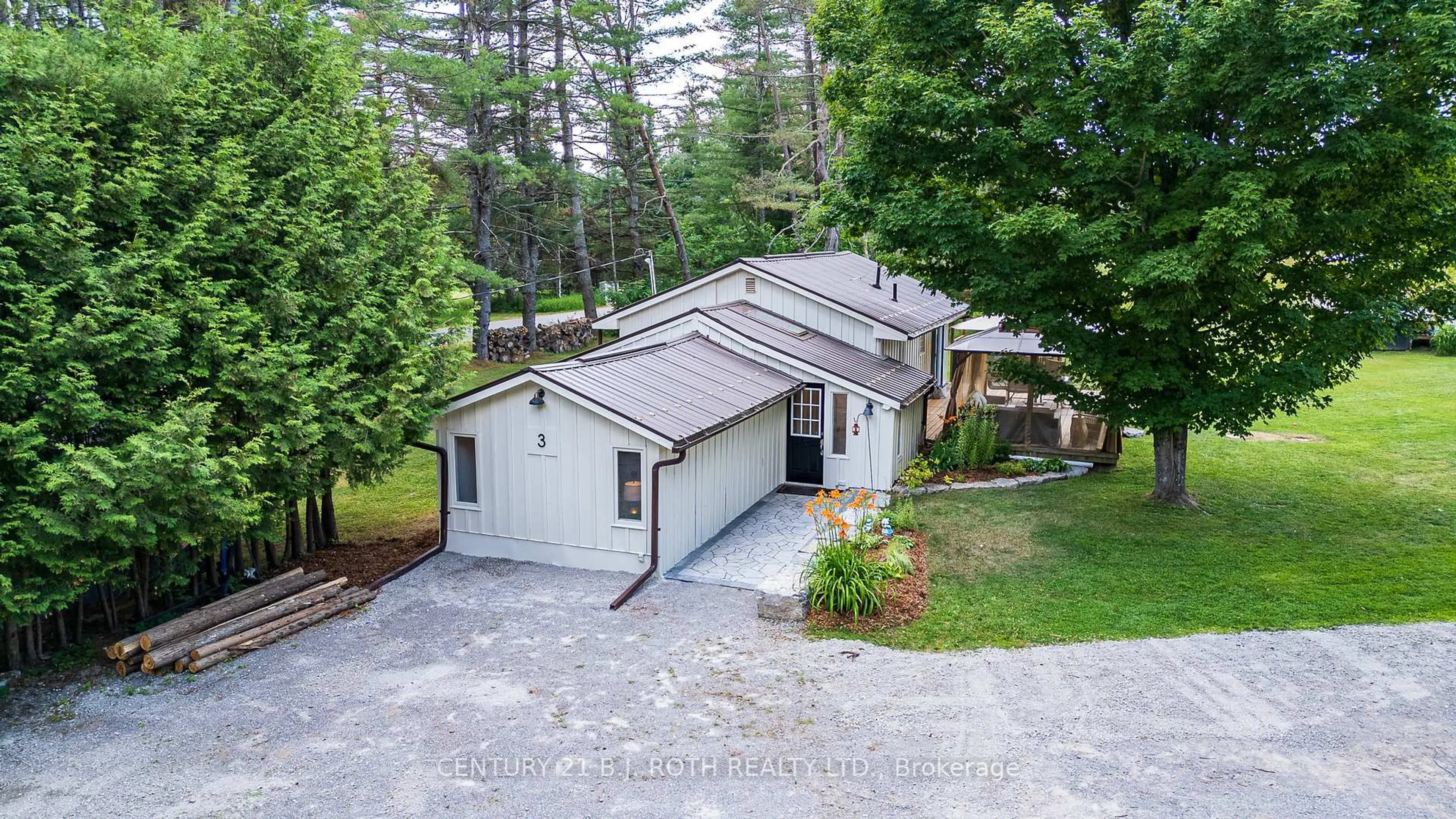 A pic from outside/outdoor area/front of a property/back of a property/a pic from drone, street for 3 Burke Rd, Kawartha Lakes Ontario K0M 1C0