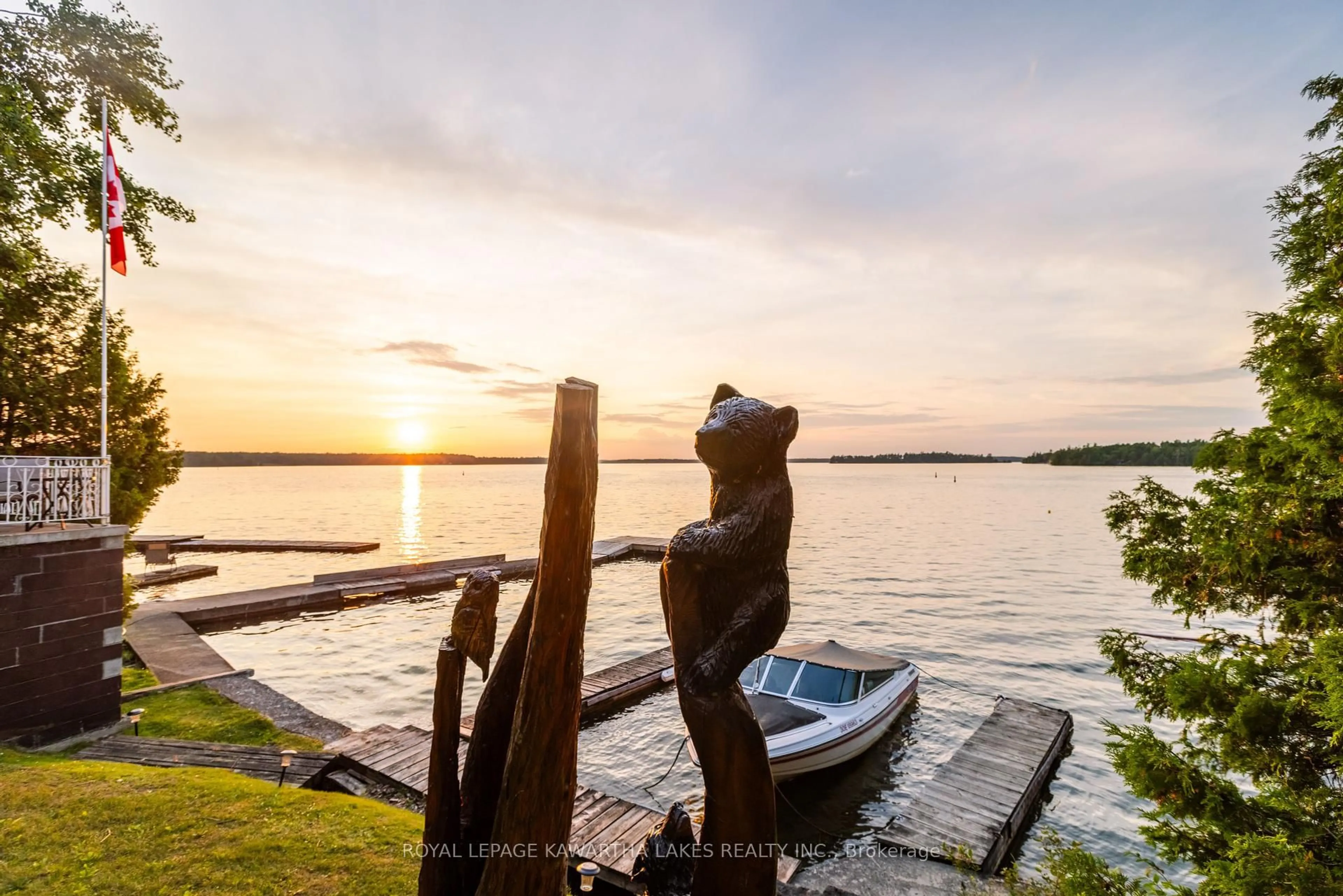 Patio, water/lake/river/ocean view for 36 Goodman Rd, Kawartha Lakes Ontario K0M 1N0