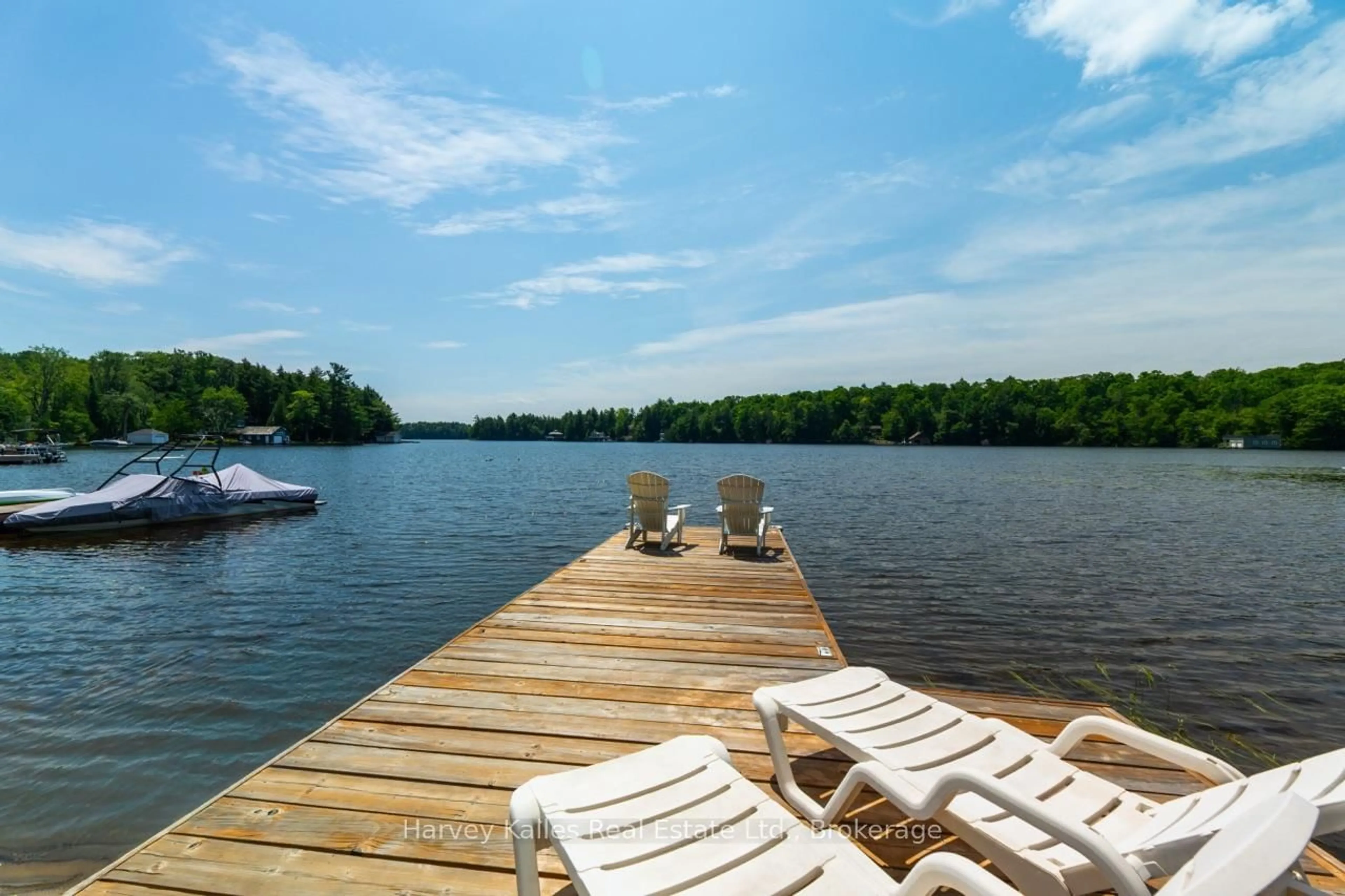 Patio, water/lake/river/ocean view for 1082 Mortimers Point Rd, Muskoka Lakes Ontario P0B 1J0