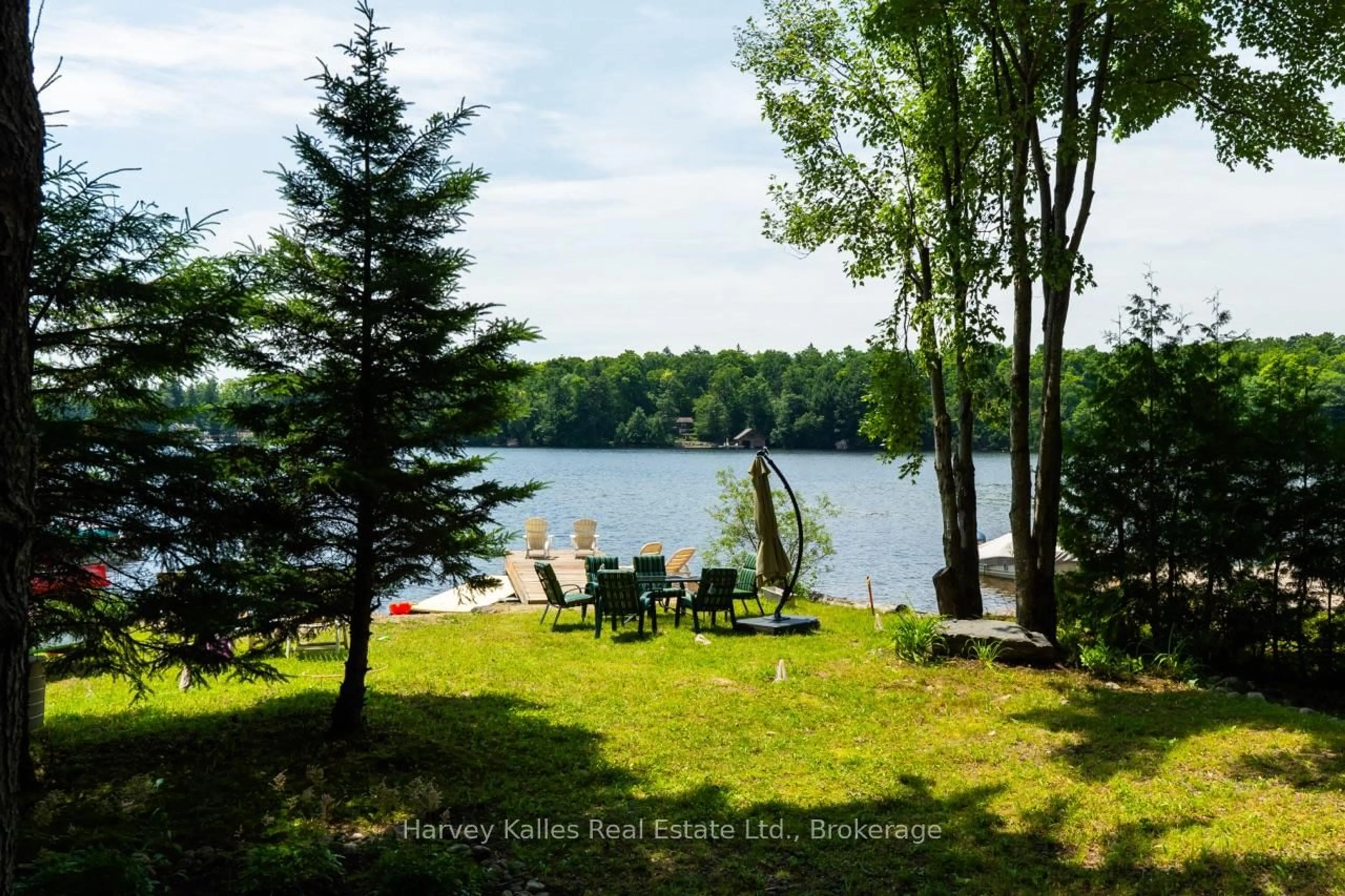 Patio, water/lake/river/ocean view for 1082 Mortimers Point Rd, Muskoka Lakes Ontario P0B 1J0