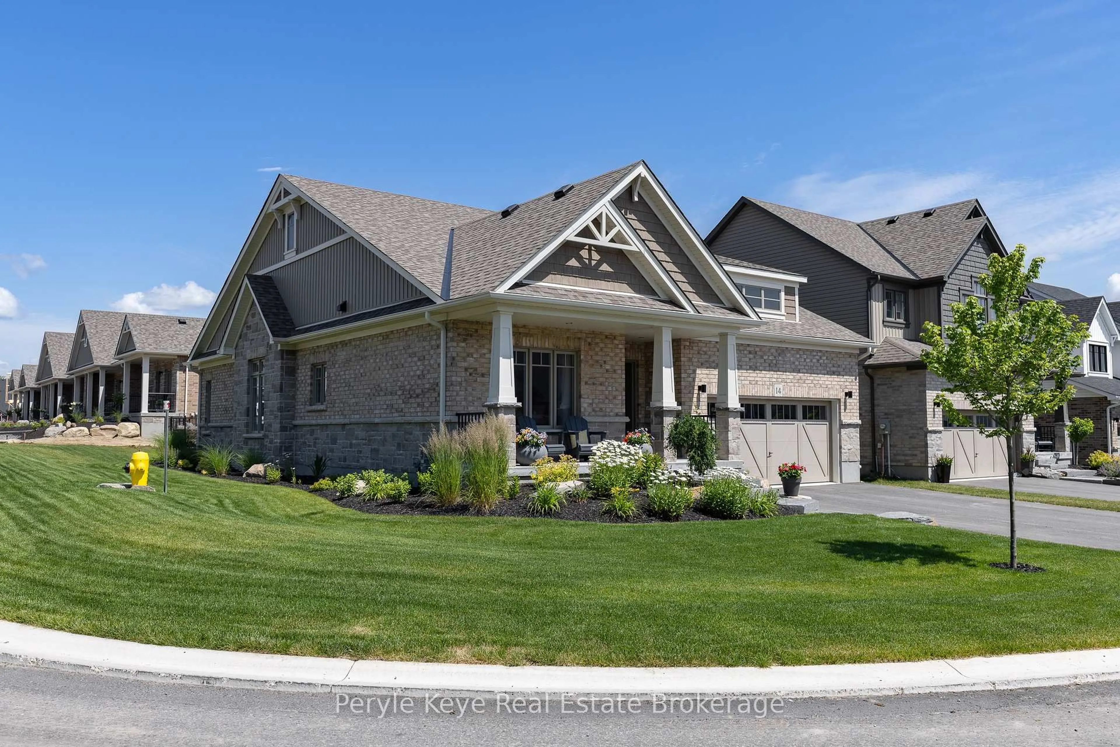Home with brick exterior material, street for 14 Charles Morley Blvd, Huntsville Ontario P1H 0G5