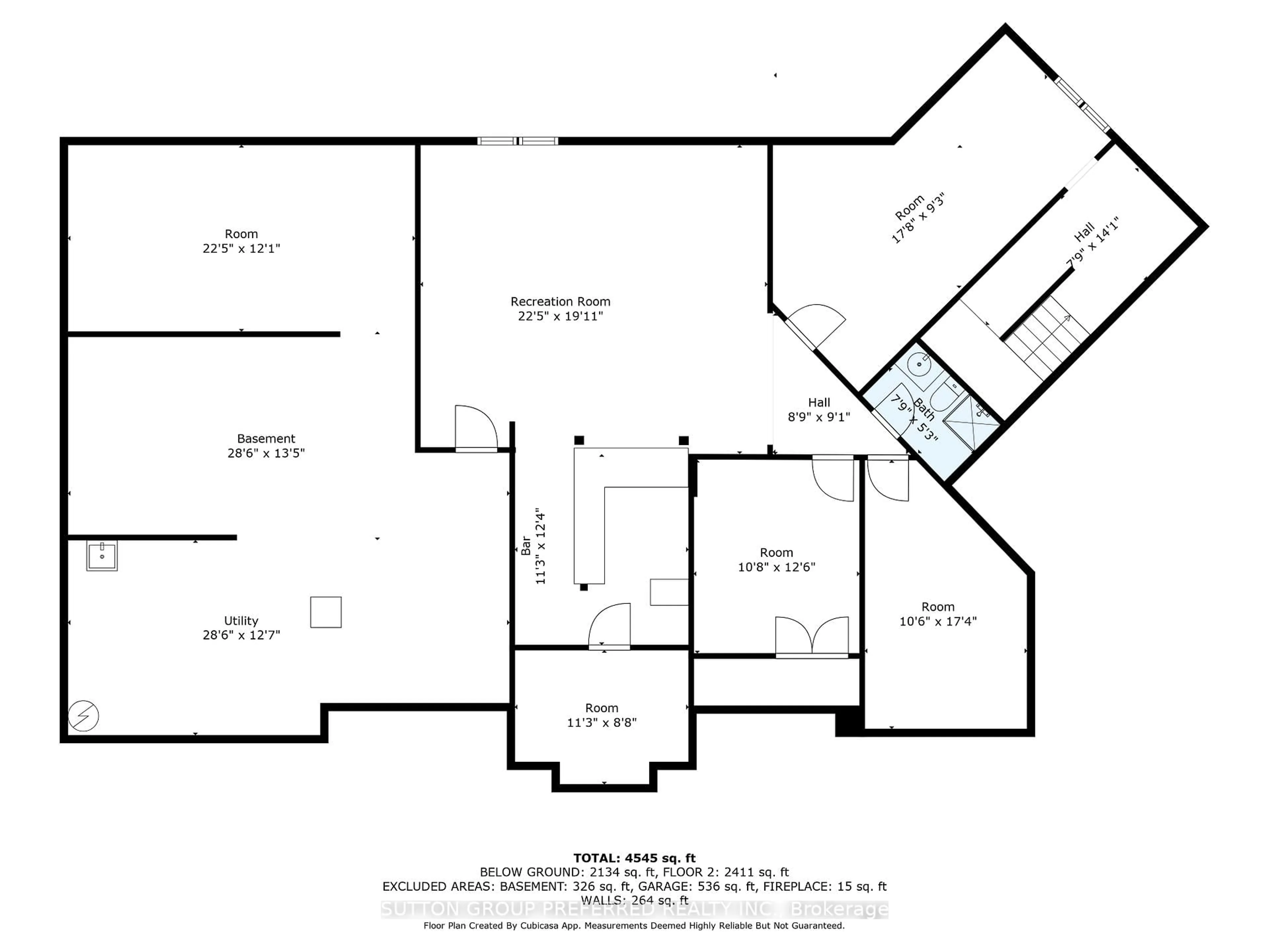 Floor plan for 1 Highland Woods Crt, London South Ontario N6C 5W9