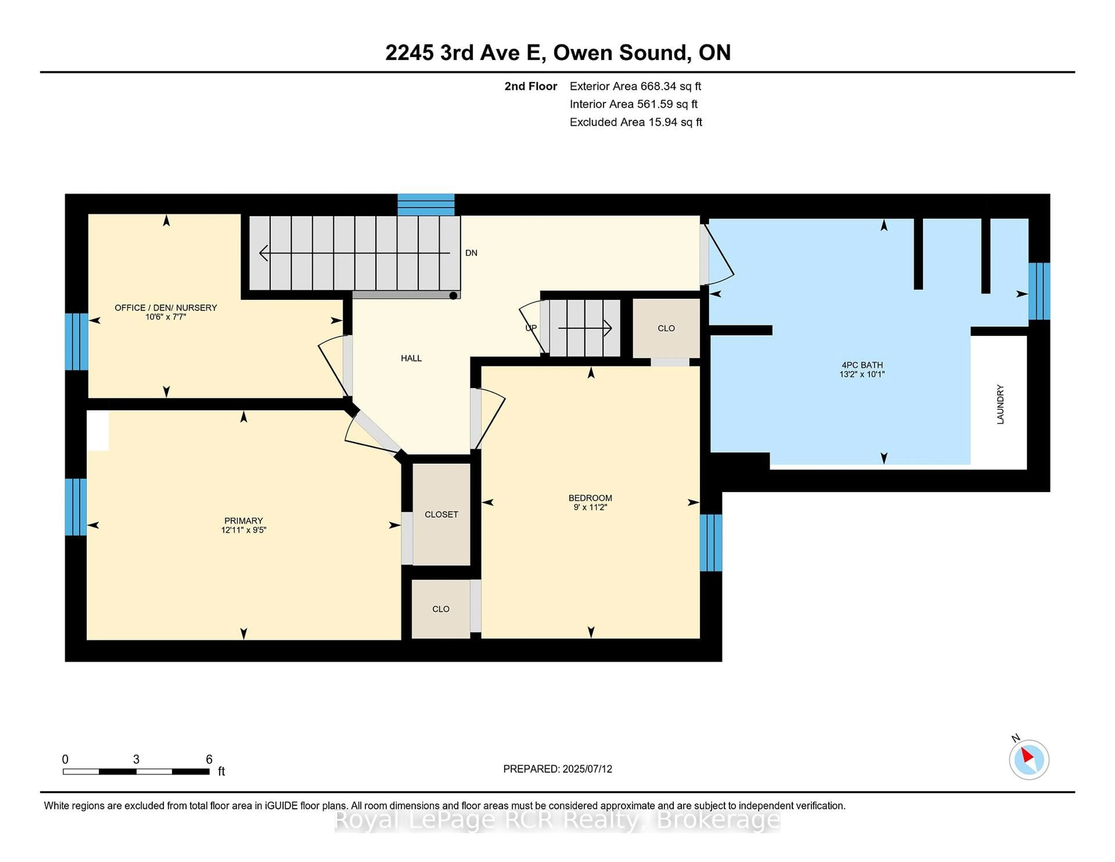 Floor plan for 2245 3rd Ave, Owen Sound Ontario N4K 2M5