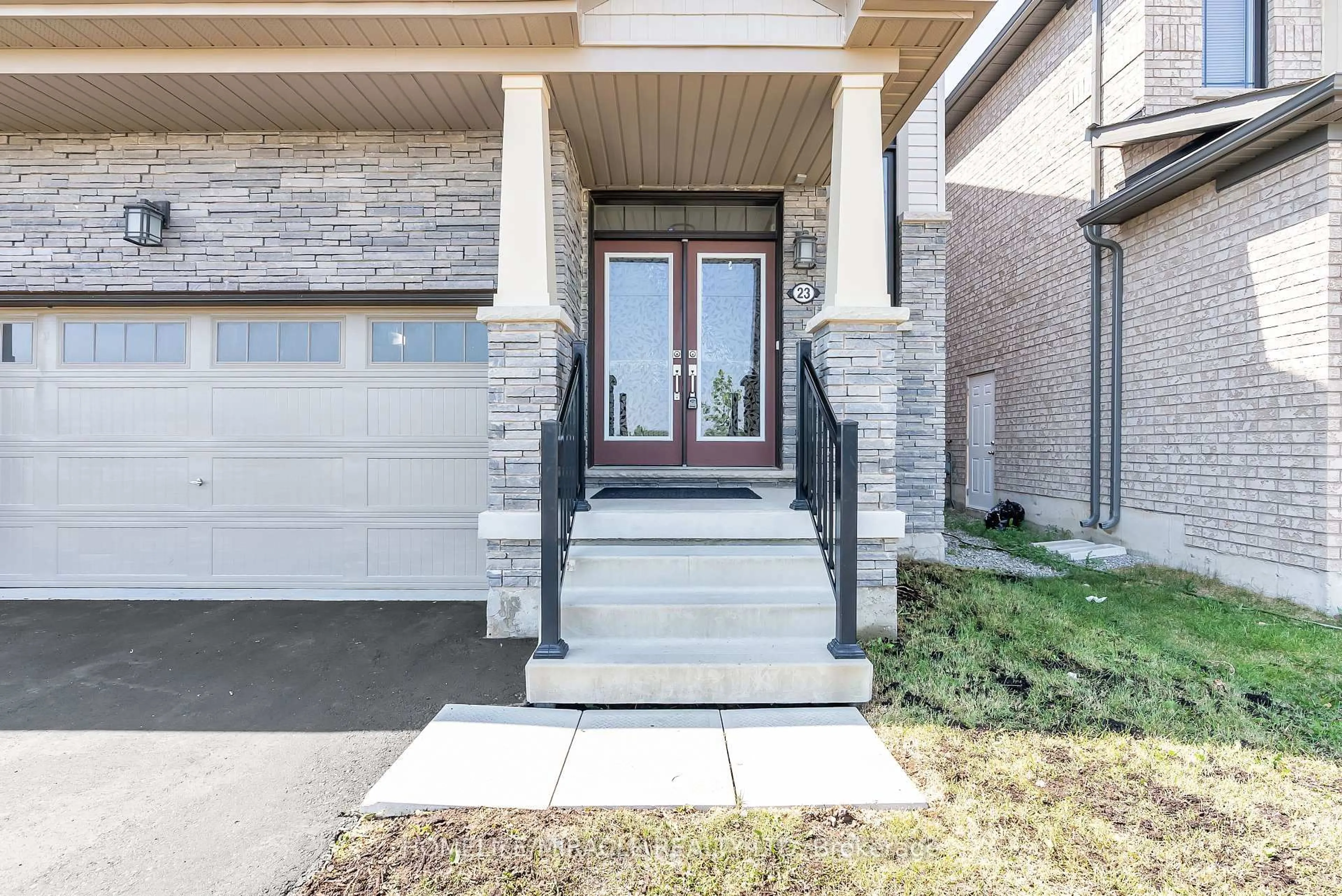 Home with brick exterior material, street for 23 Royal Coachman Way, Hamilton Ontario L8J 0M2