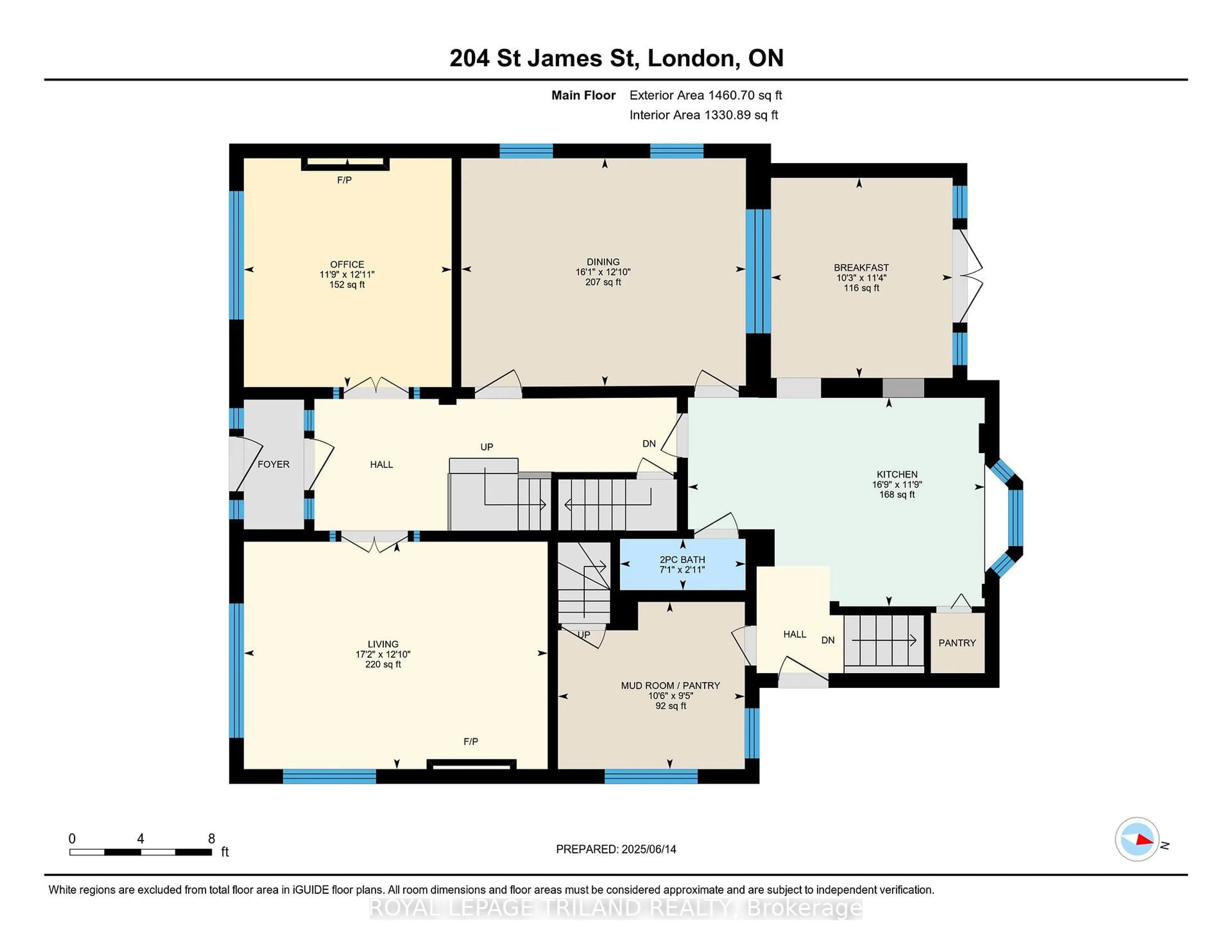 Floor plan for 204 St James St, London East Ontario N6A 1W8