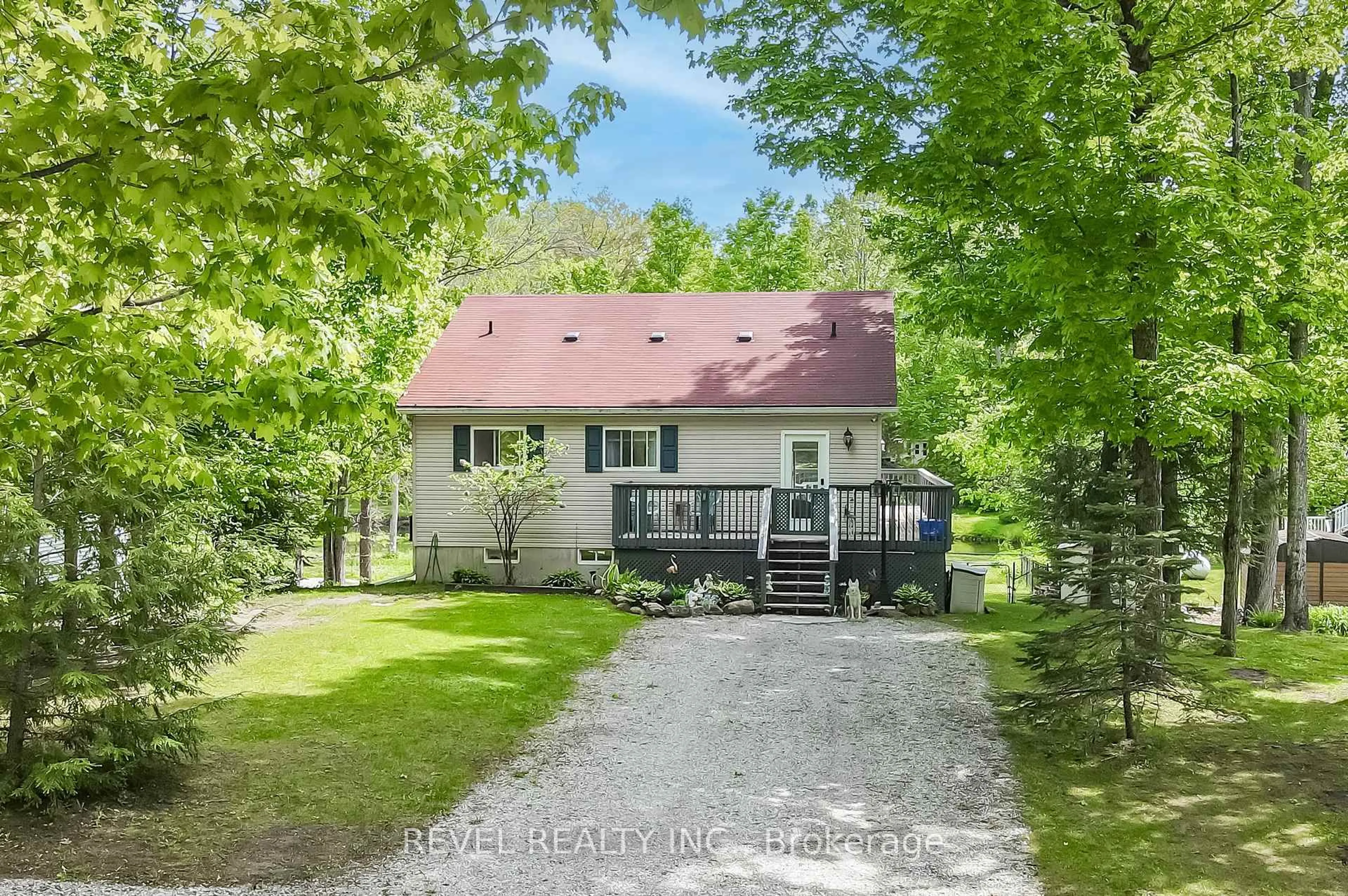 A pic from outside/outdoor area/front of a property/back of a property/a pic from drone, street for 15 Fire Route 92, Trent Lakes Ontario K0M 1A0