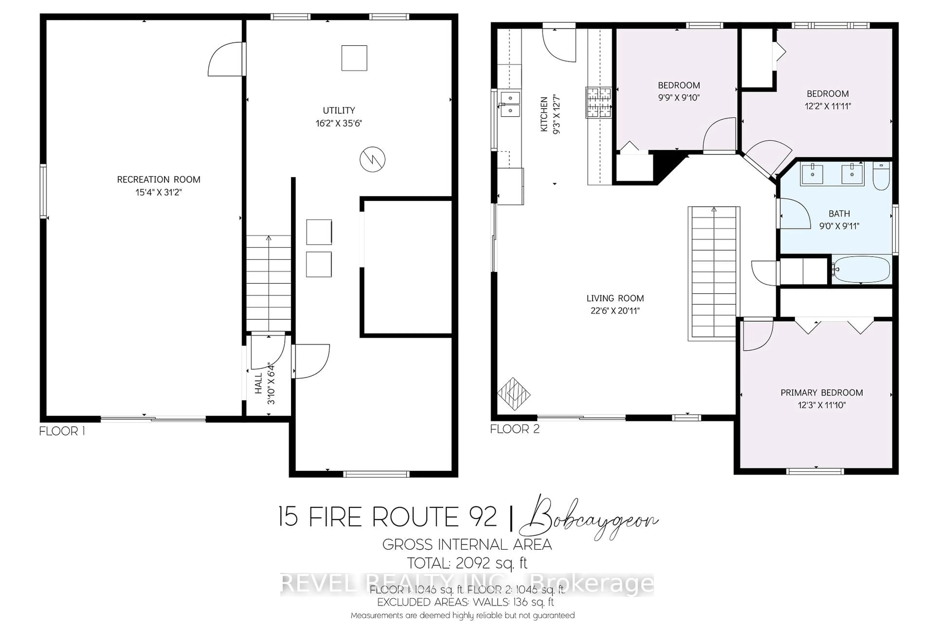 Floor plan for 15 Fire Route 92, Trent Lakes Ontario K0M 1A0