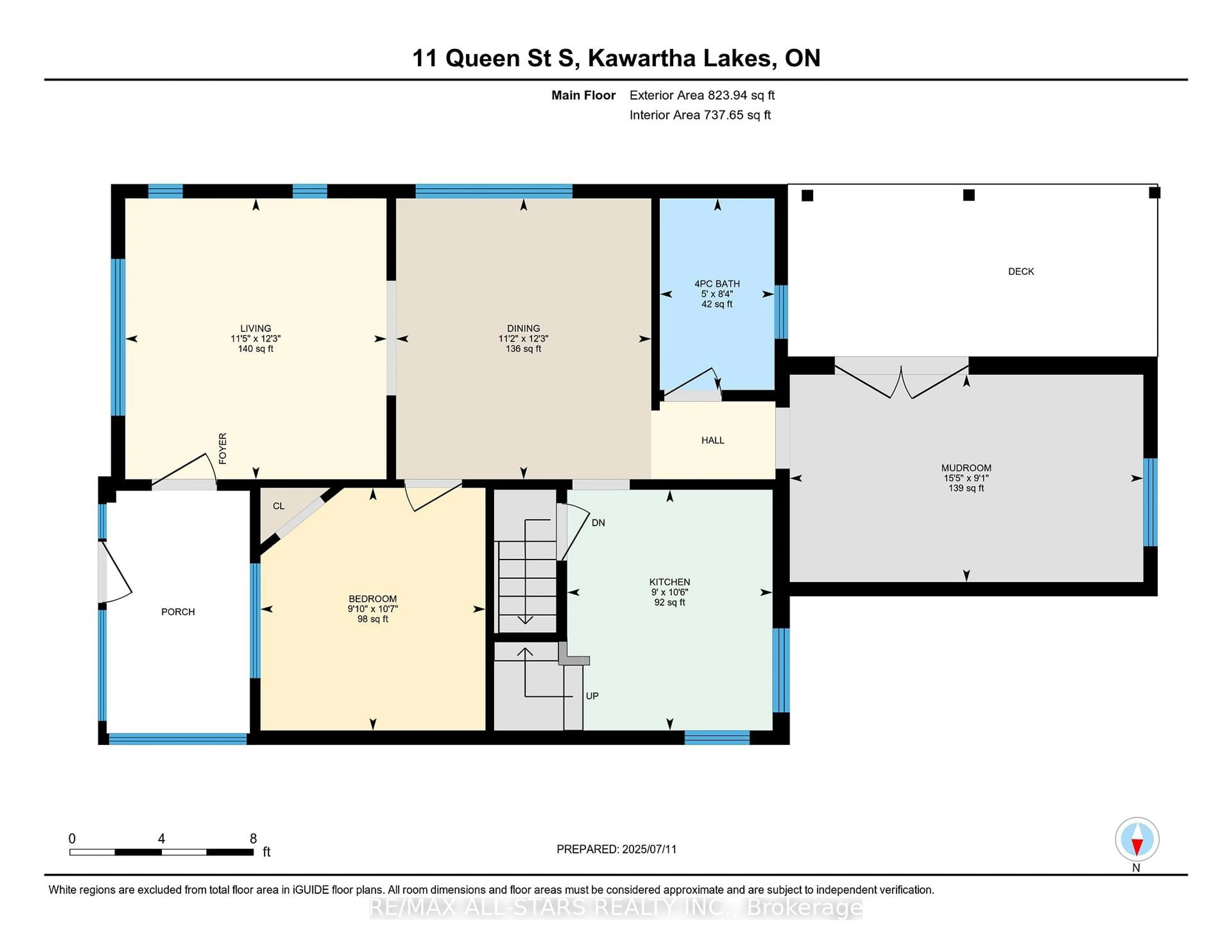 Floor plan for 11 Queen St, Kawartha Lakes Ontario K0L 2W0