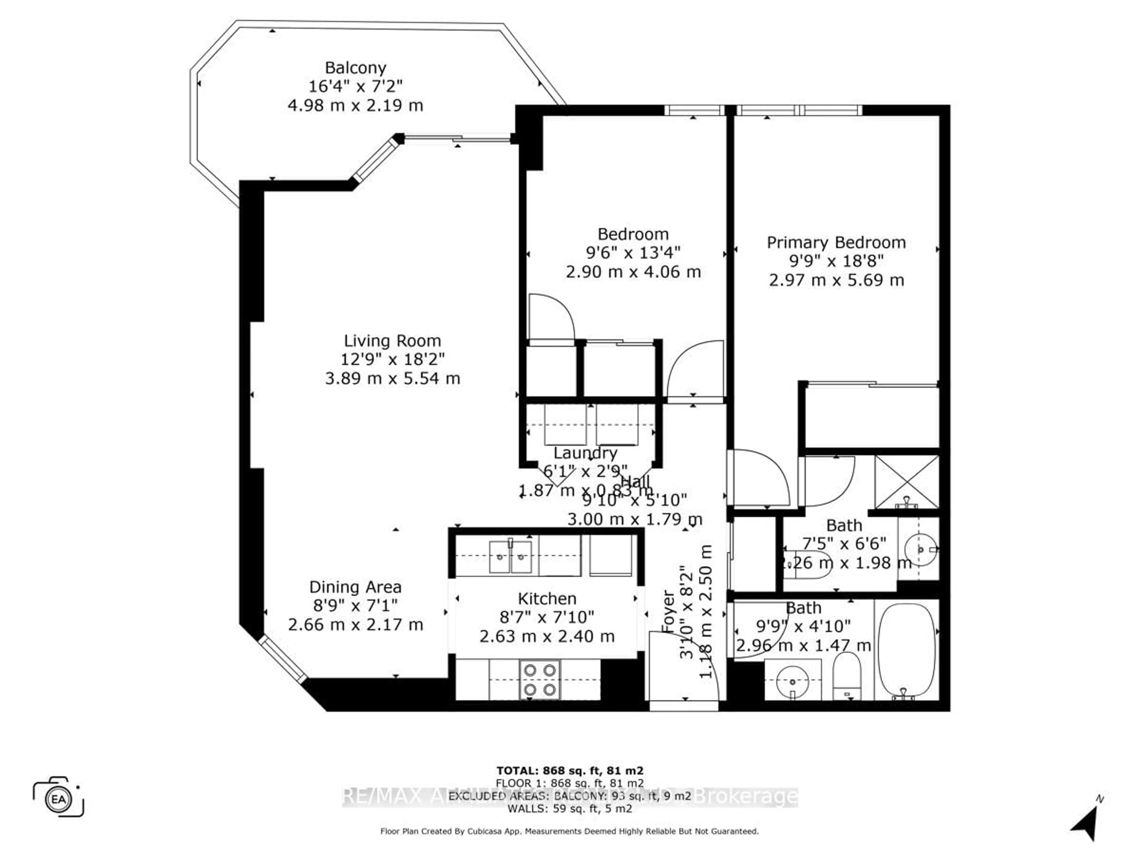 Floor plan for 556 Laurier Ave #601, Ottawa Ontario K1R 7X2