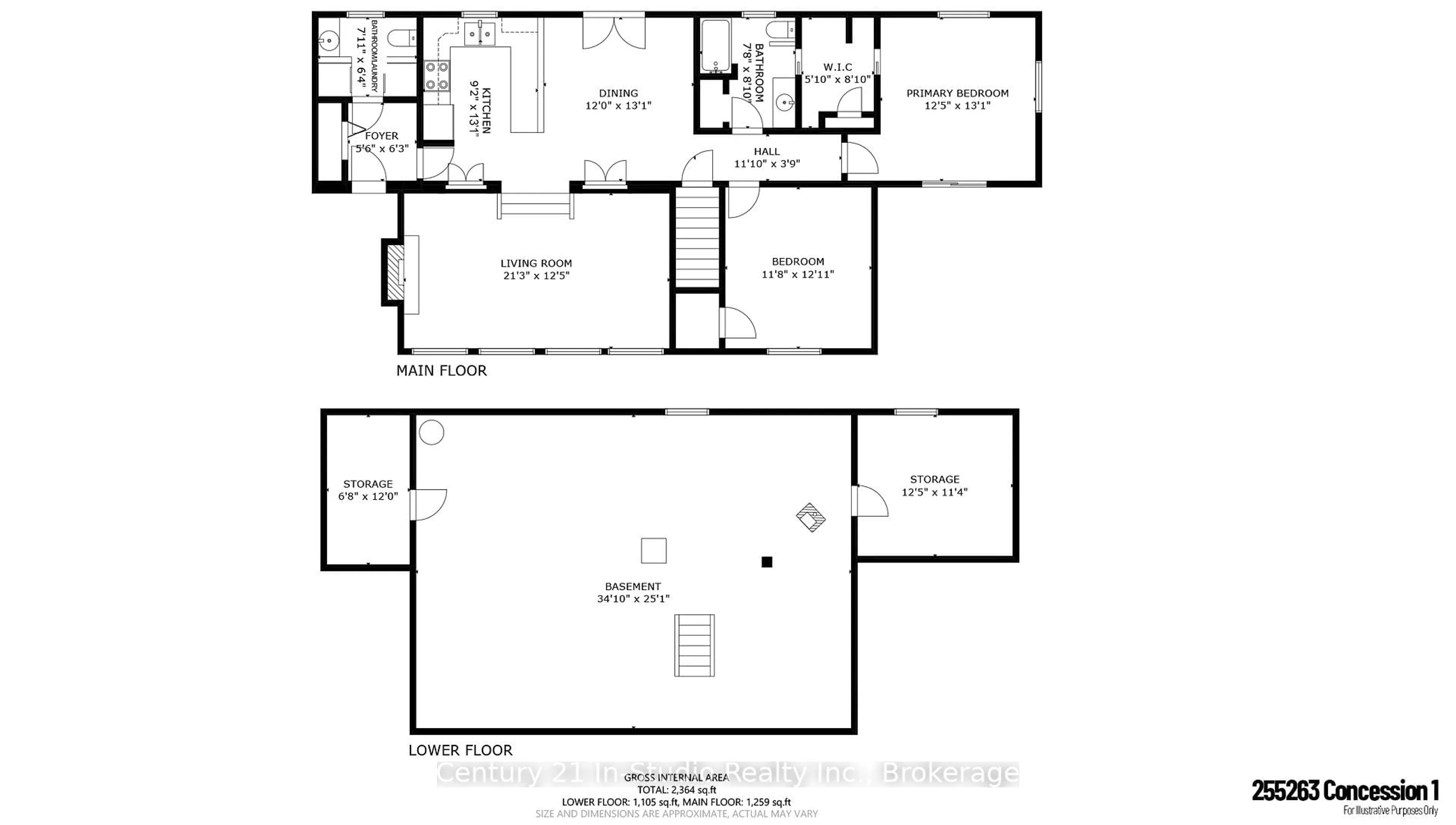 Floor plan for 255263 1 Concession, Chatsworth Ontario N0H 2V0